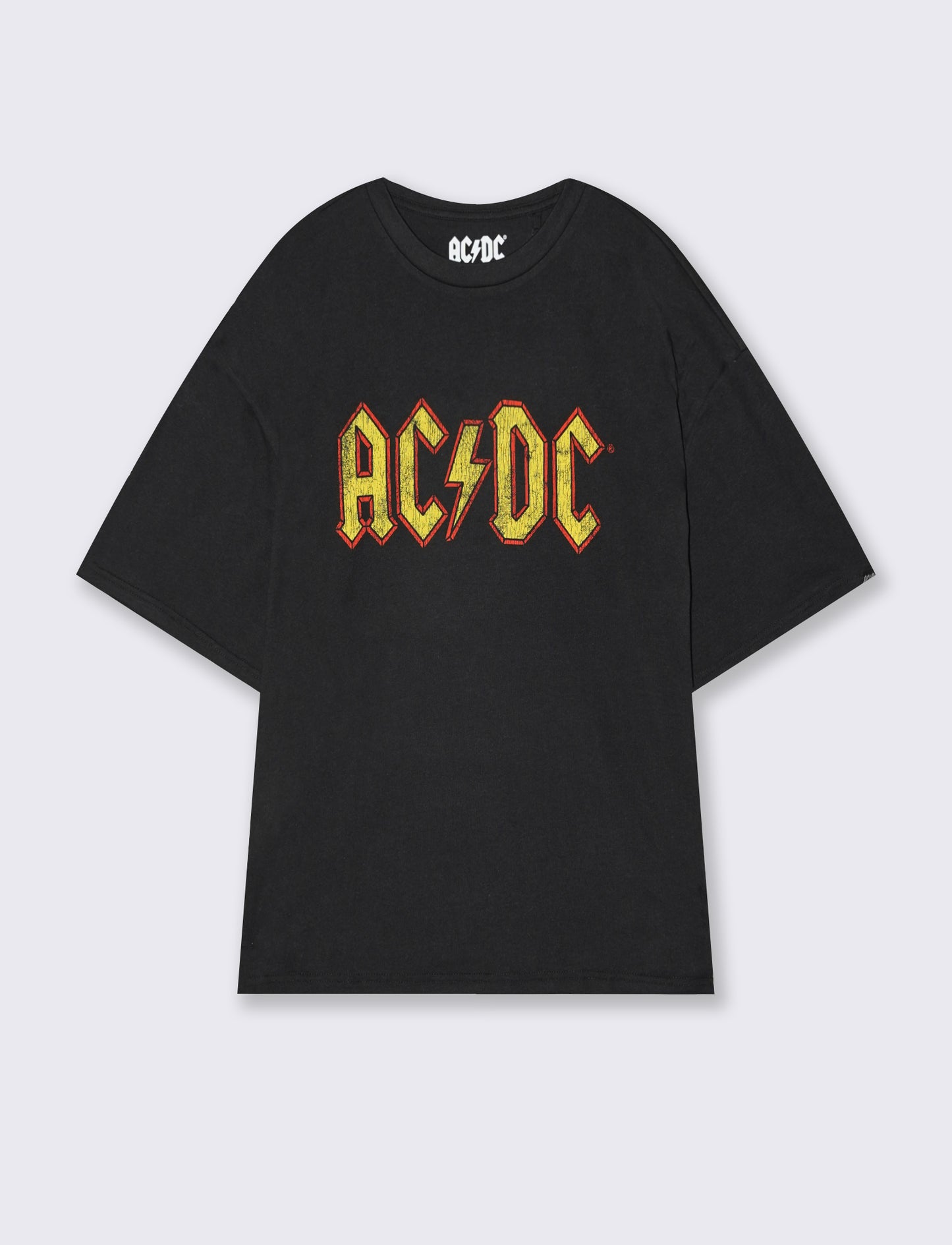 T-shirt AC DC girocollo maniche corte - Nero