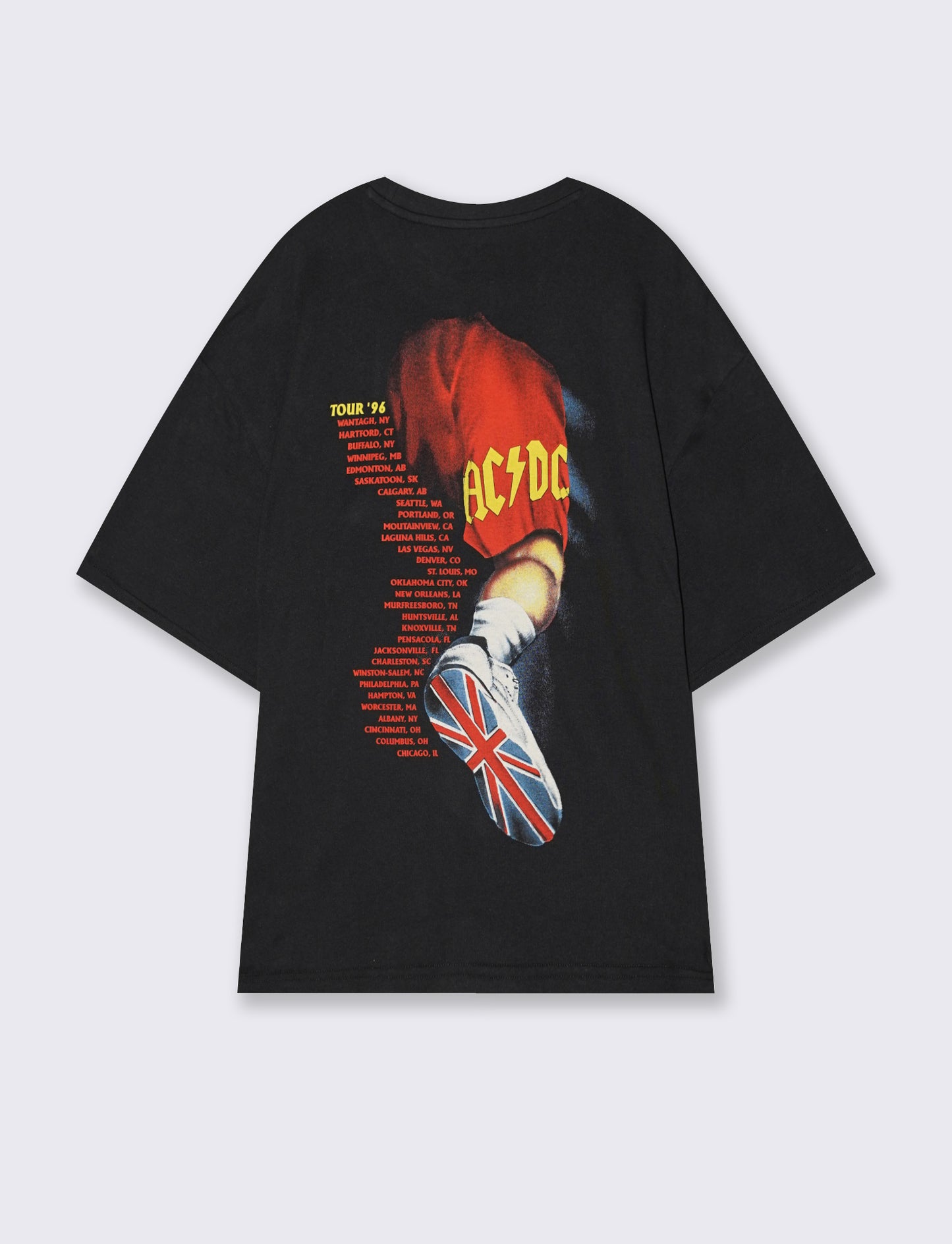 T-shirt AC DC girocollo maniche corte - Nero