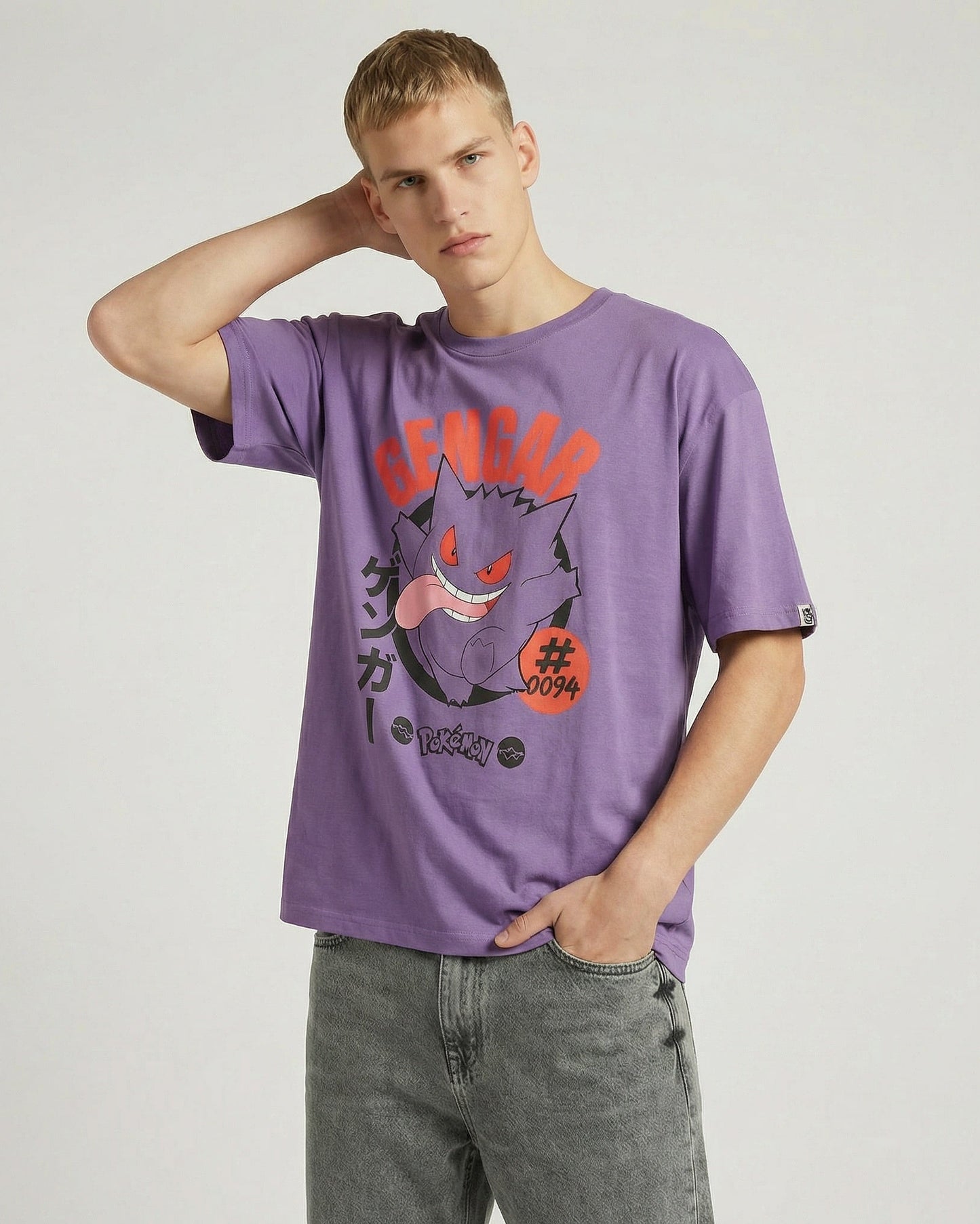T-shirt Pokemon girocollo maniche corte - Viola