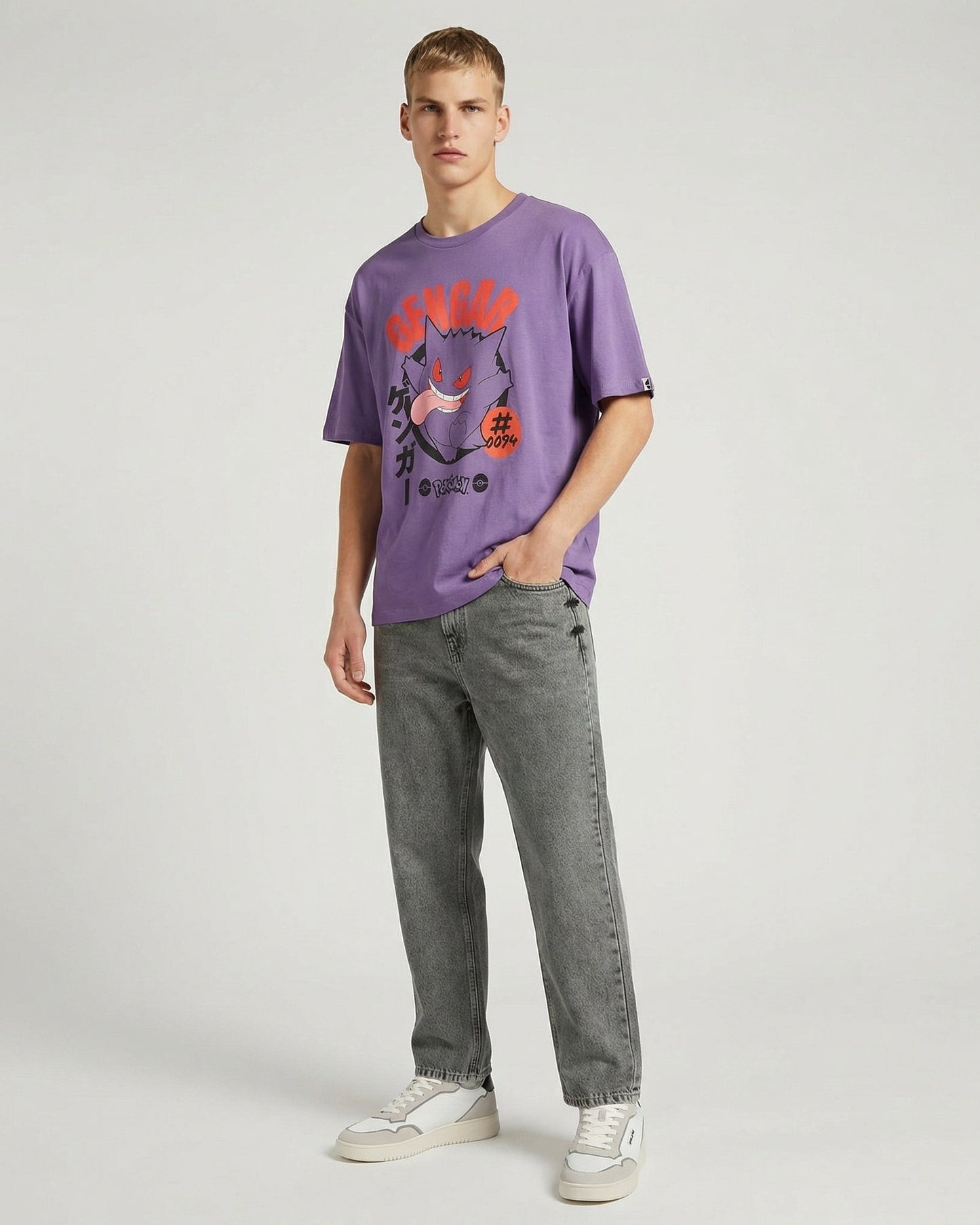 T-shirt Pokemon girocollo maniche corte - Viola
