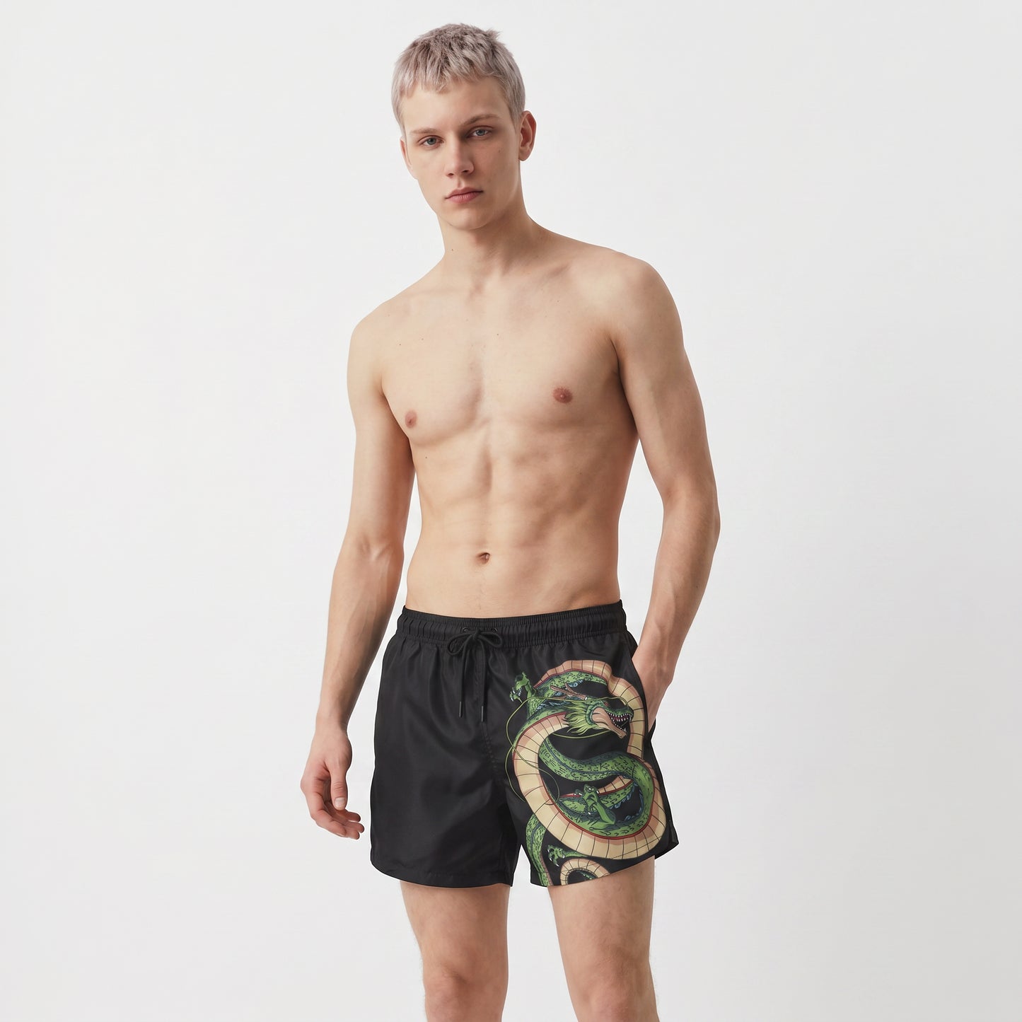 Costume Mare Dragon Ball Stampa Unica - Nero