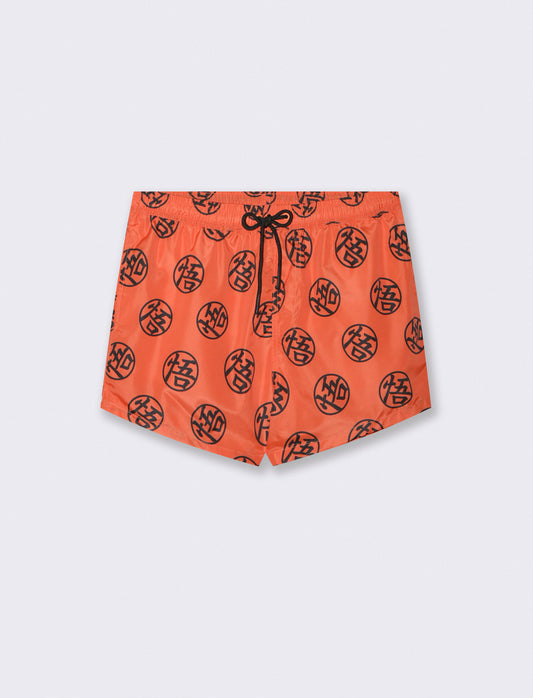 Dragon Ball Unique Print Swimwear - Orange