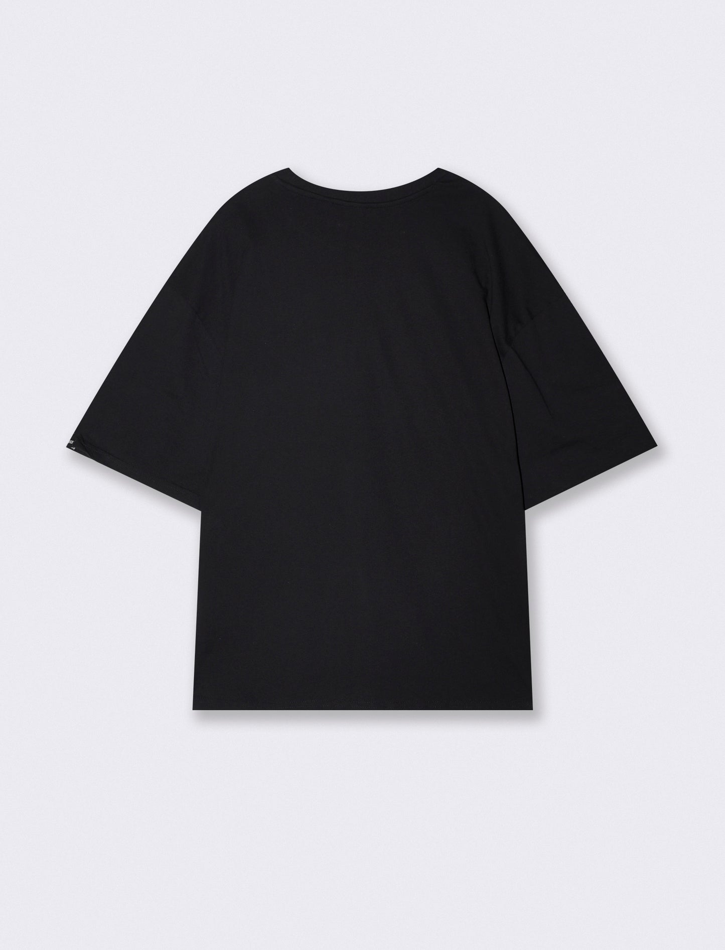 T-shirt One Piece in cotone girocollo - Nero