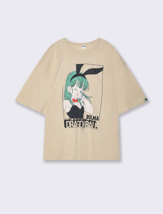 T-shirt Dragon Ball crew neck boxy fit - Beige