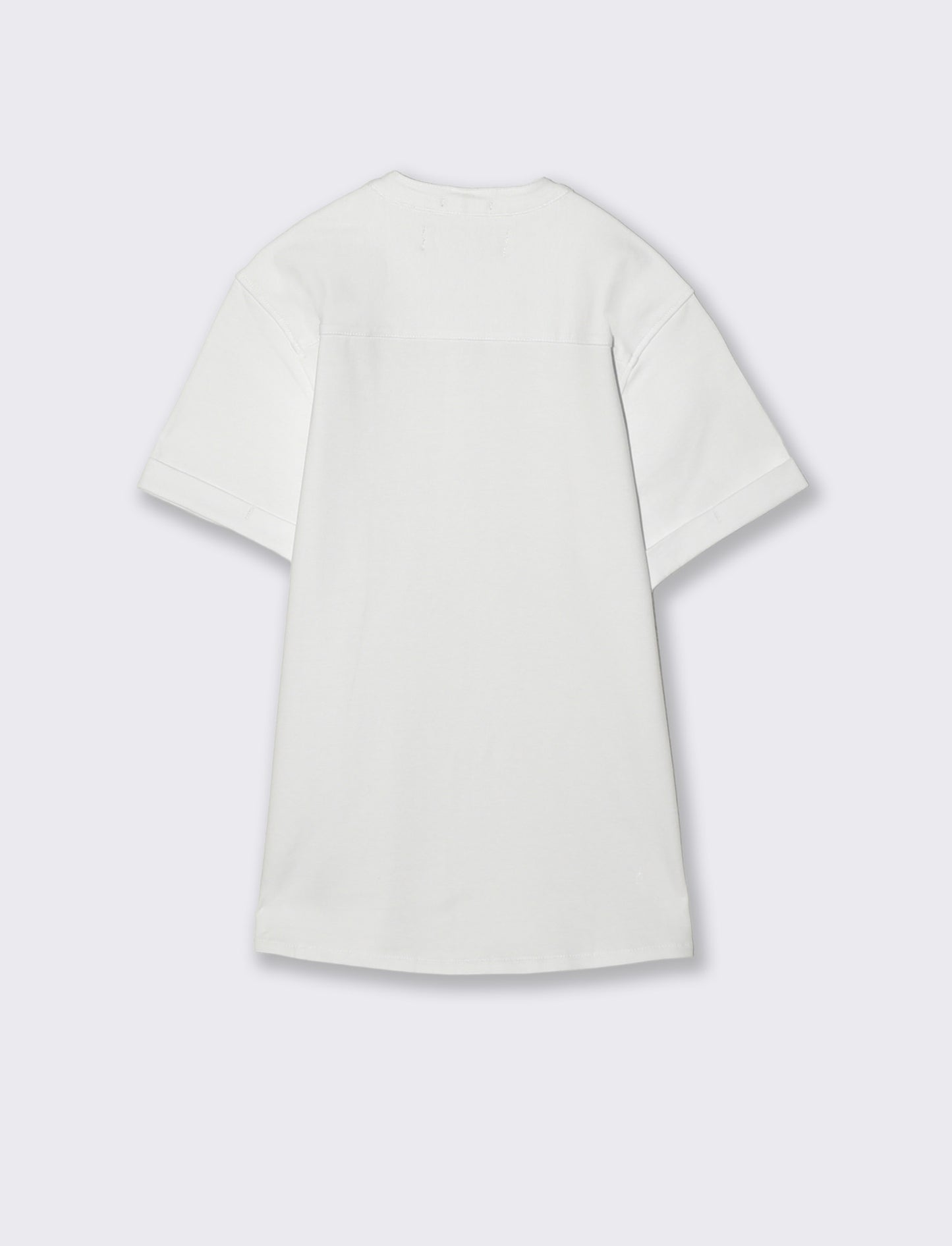 Camicia mezza manica in jersey elegante - Bianco
