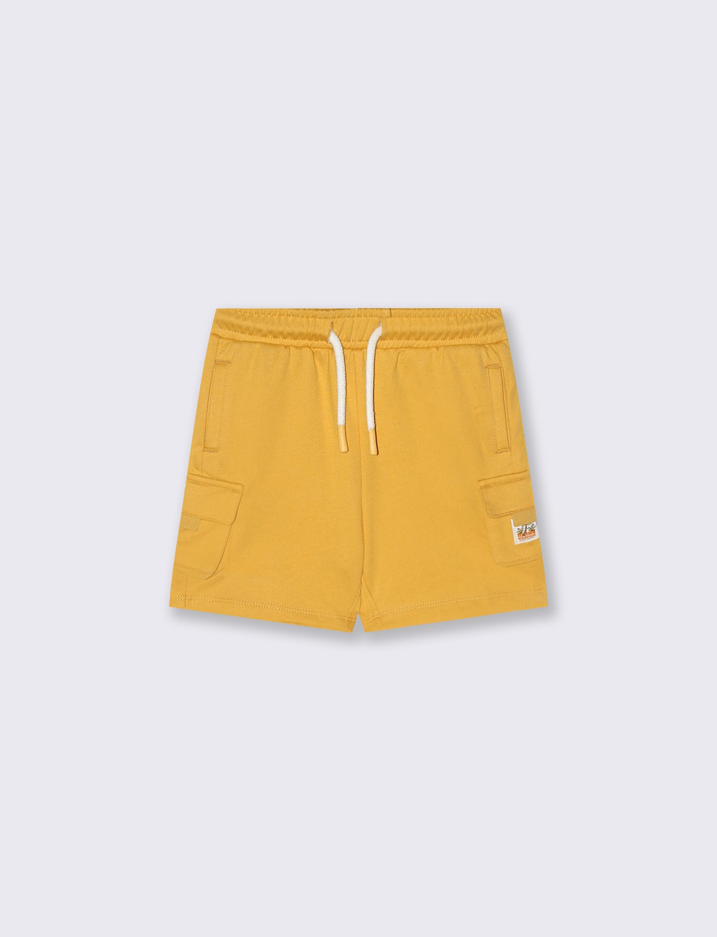 Bermuda shorts with pockets and drawstring - Yellow