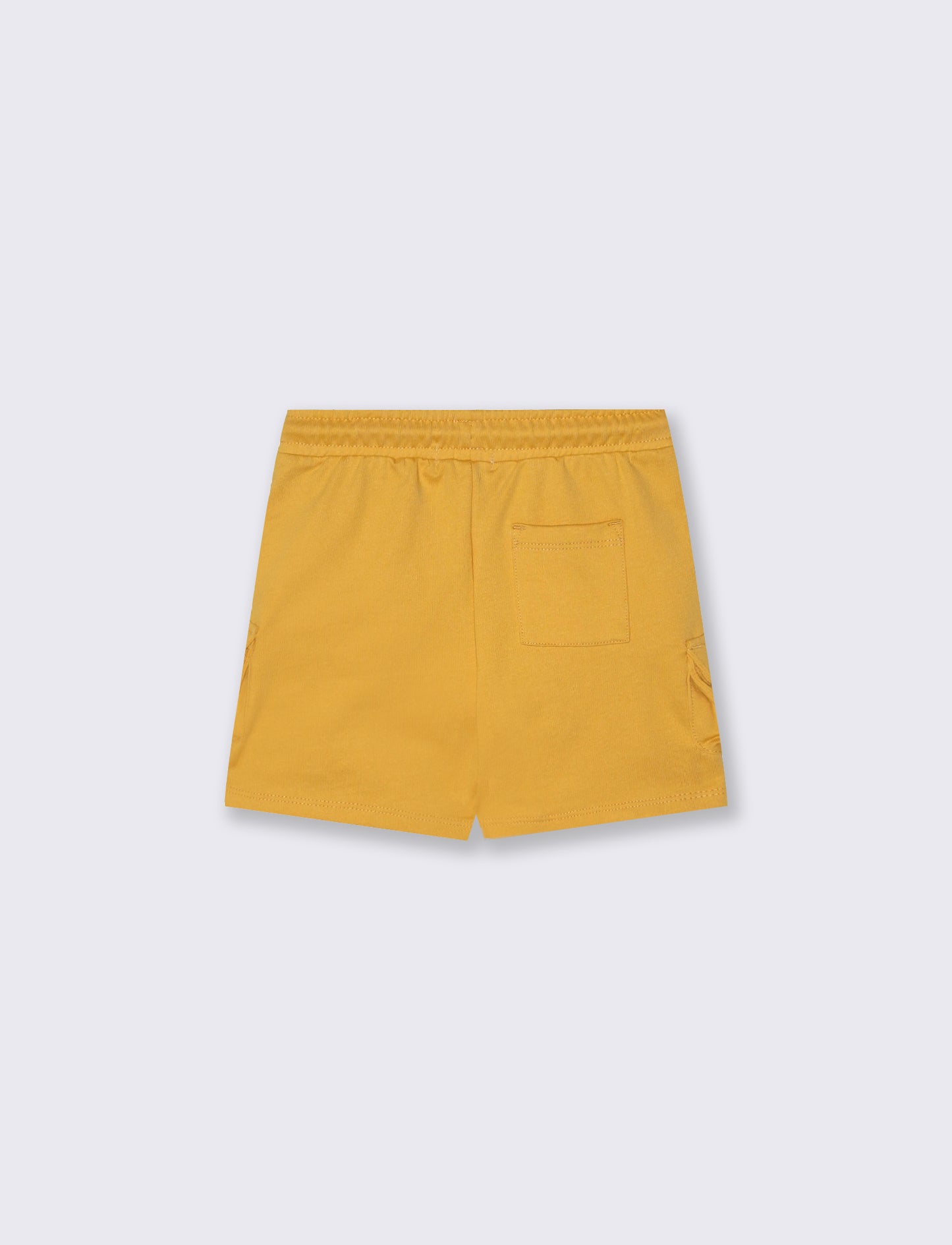 Bermuda shorts with pockets and drawstring - Yellow