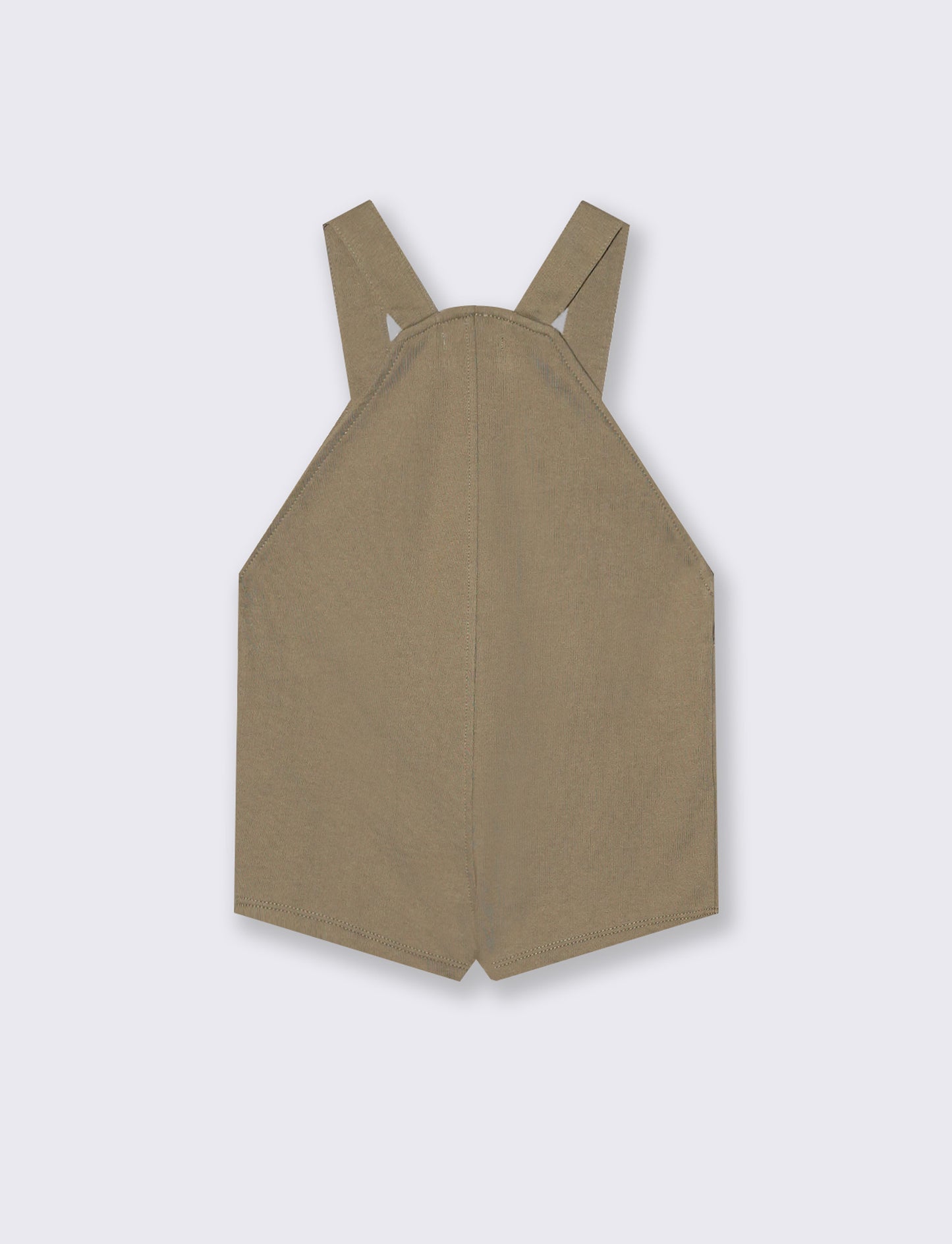 Short sports sweatshirt overalls with pocket - Beige