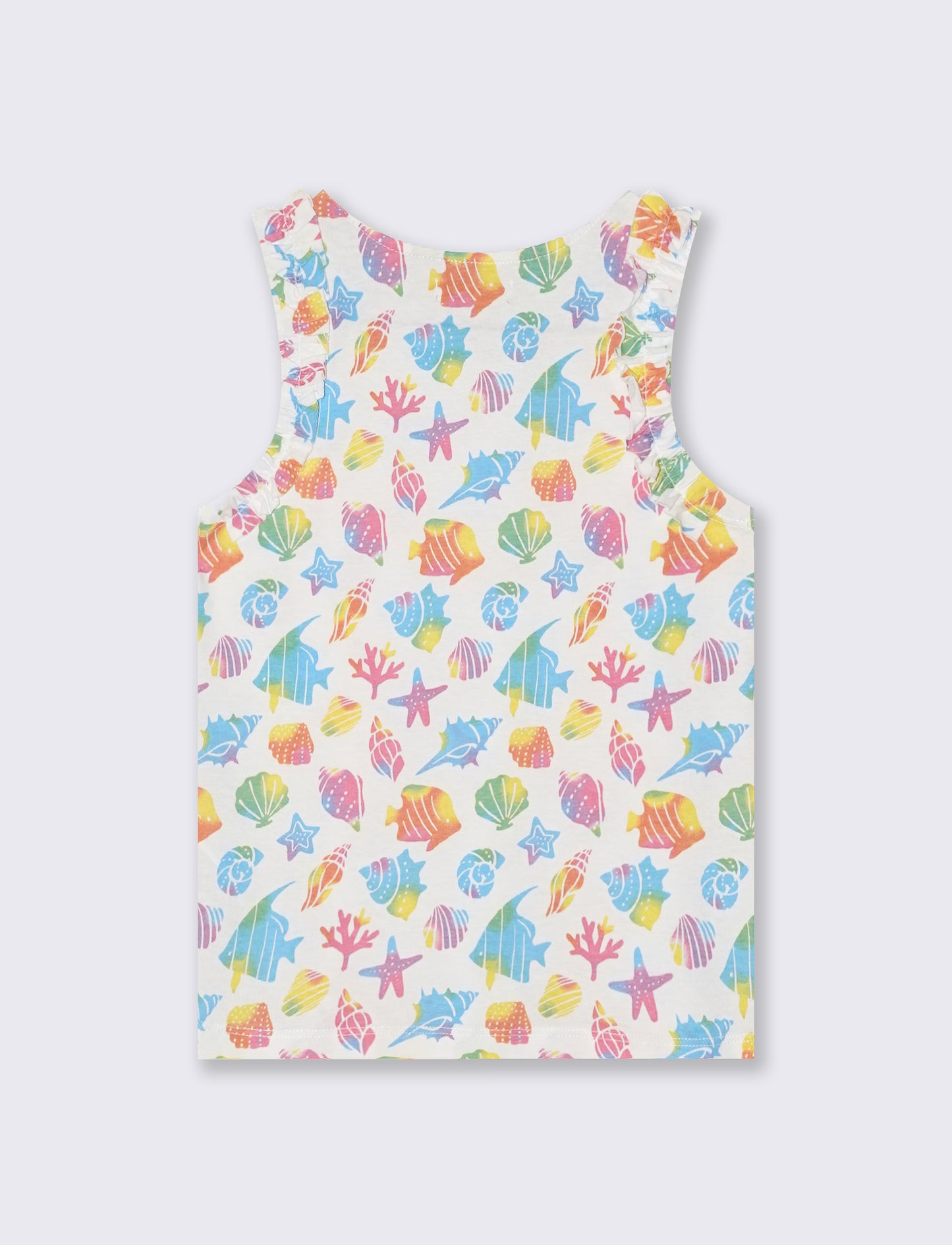 Canotta fantasia con rouches trendy - Fantasia