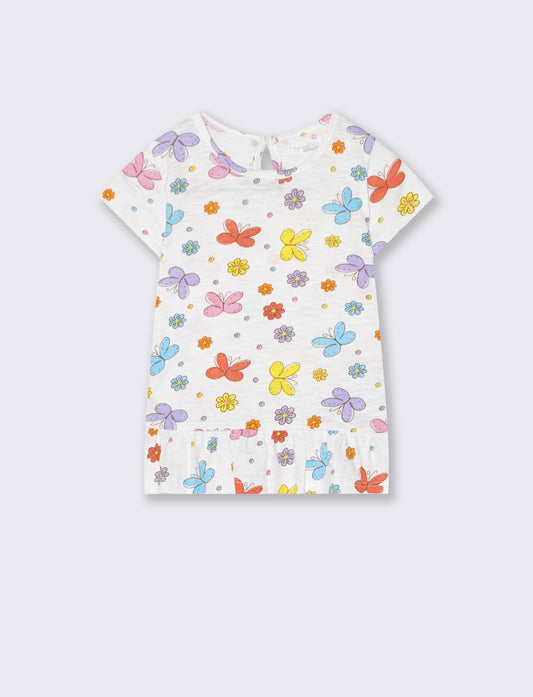 Short sleeve printed t-shirt - White