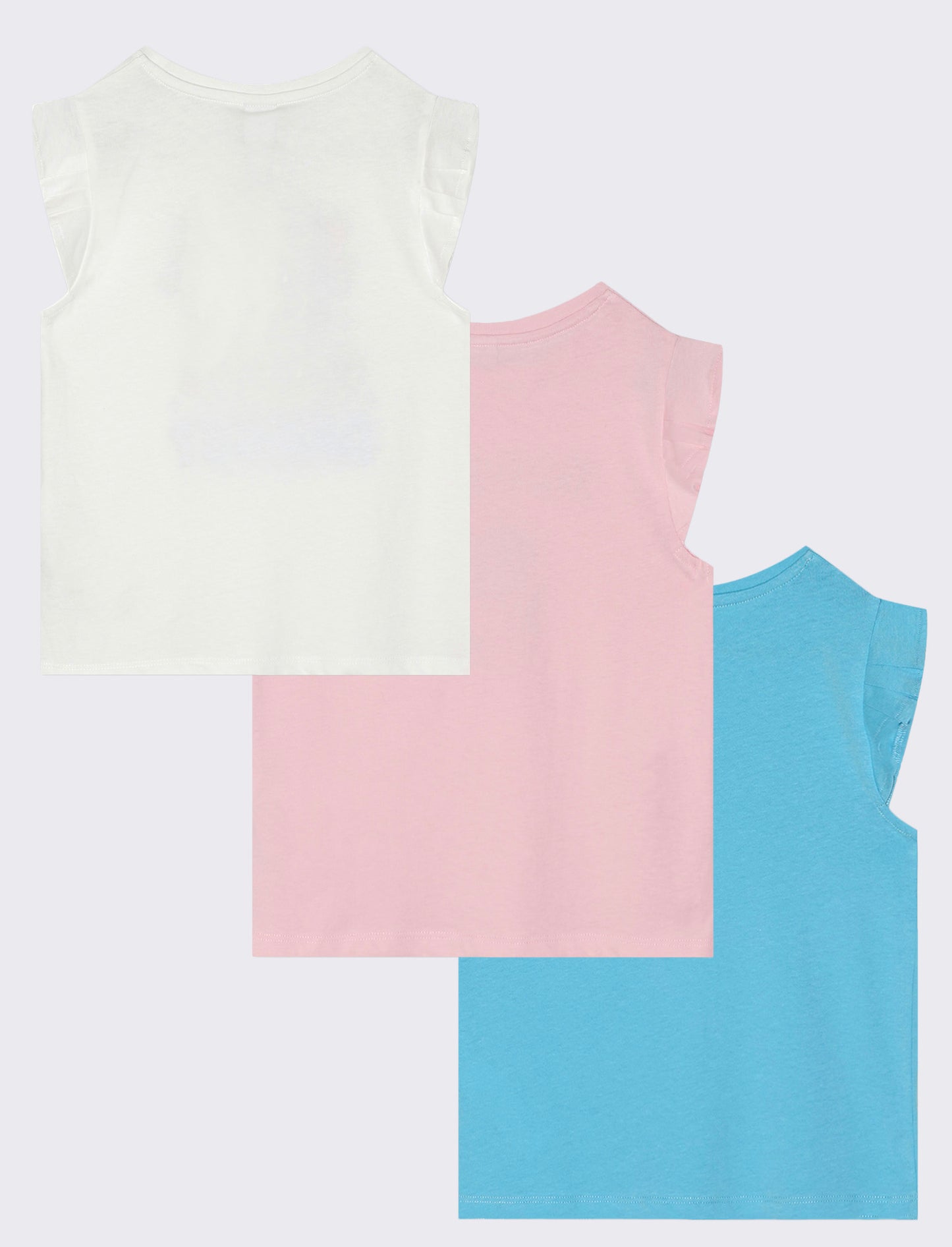 T-shirt mezza manica 3pack bambina - Rosa