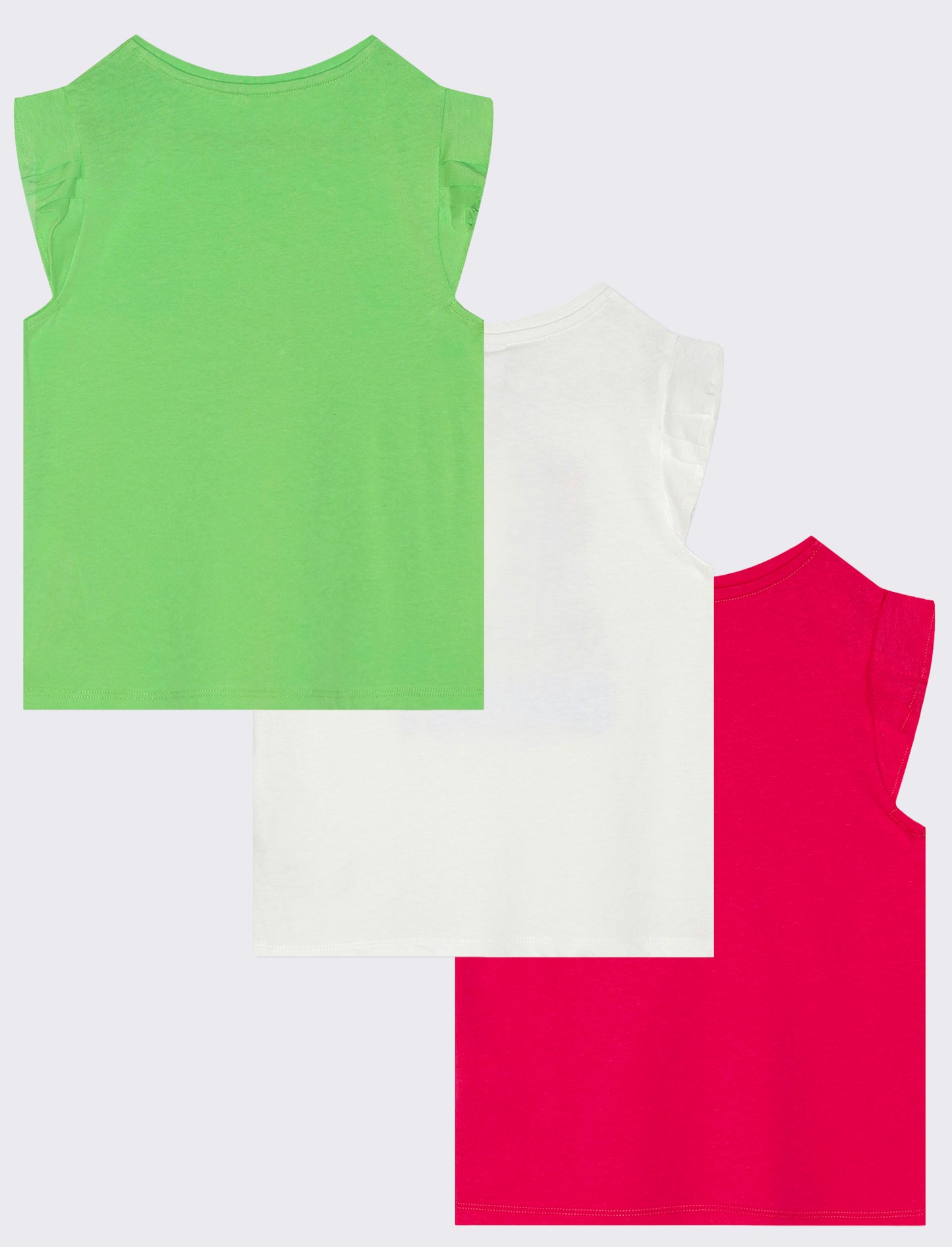 T-shirt mezza manica 3pack bambina - Verde