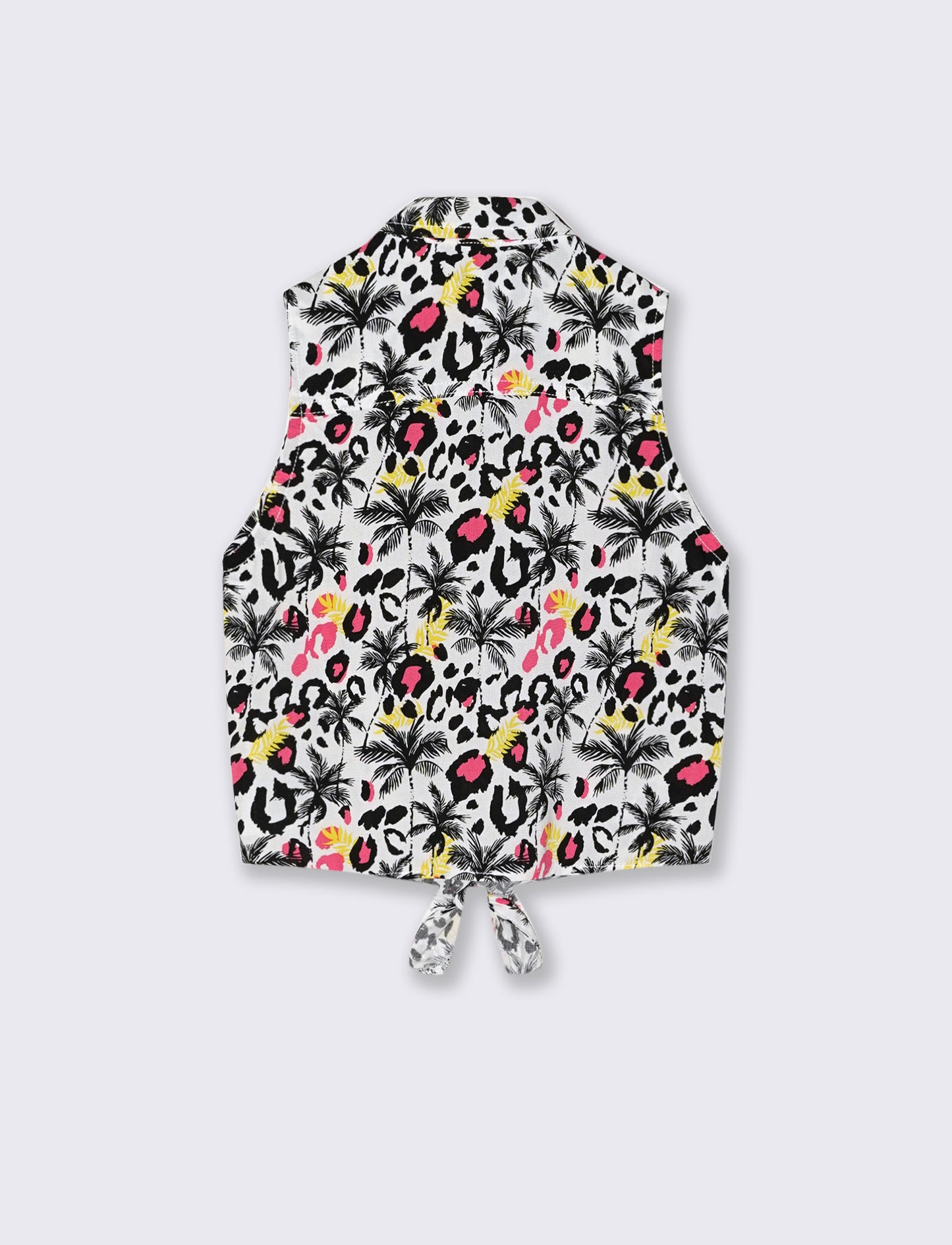 Camicia annodabile con stampe uniche - Bianco