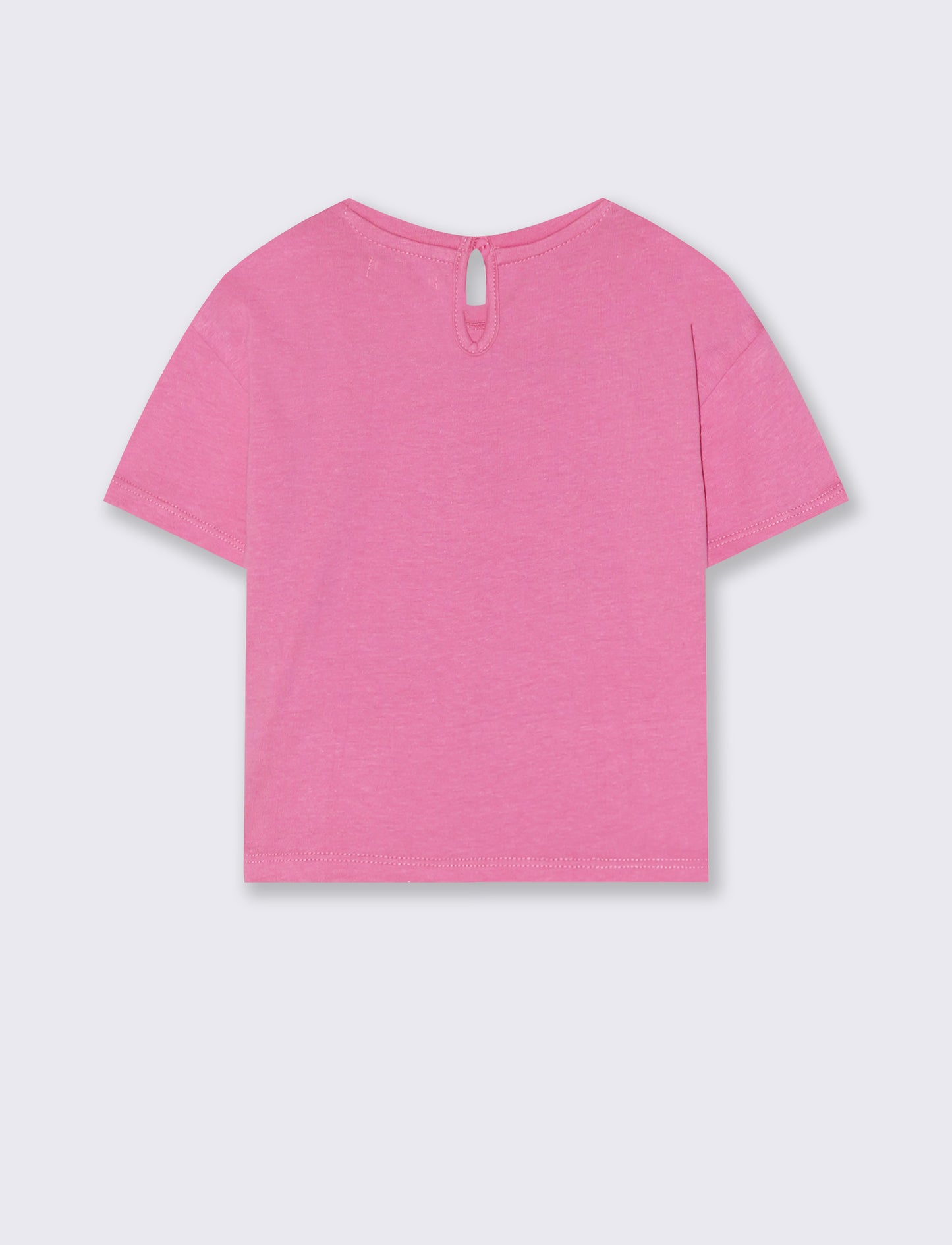 Maglietta stampa estiva girocollo - Rosa