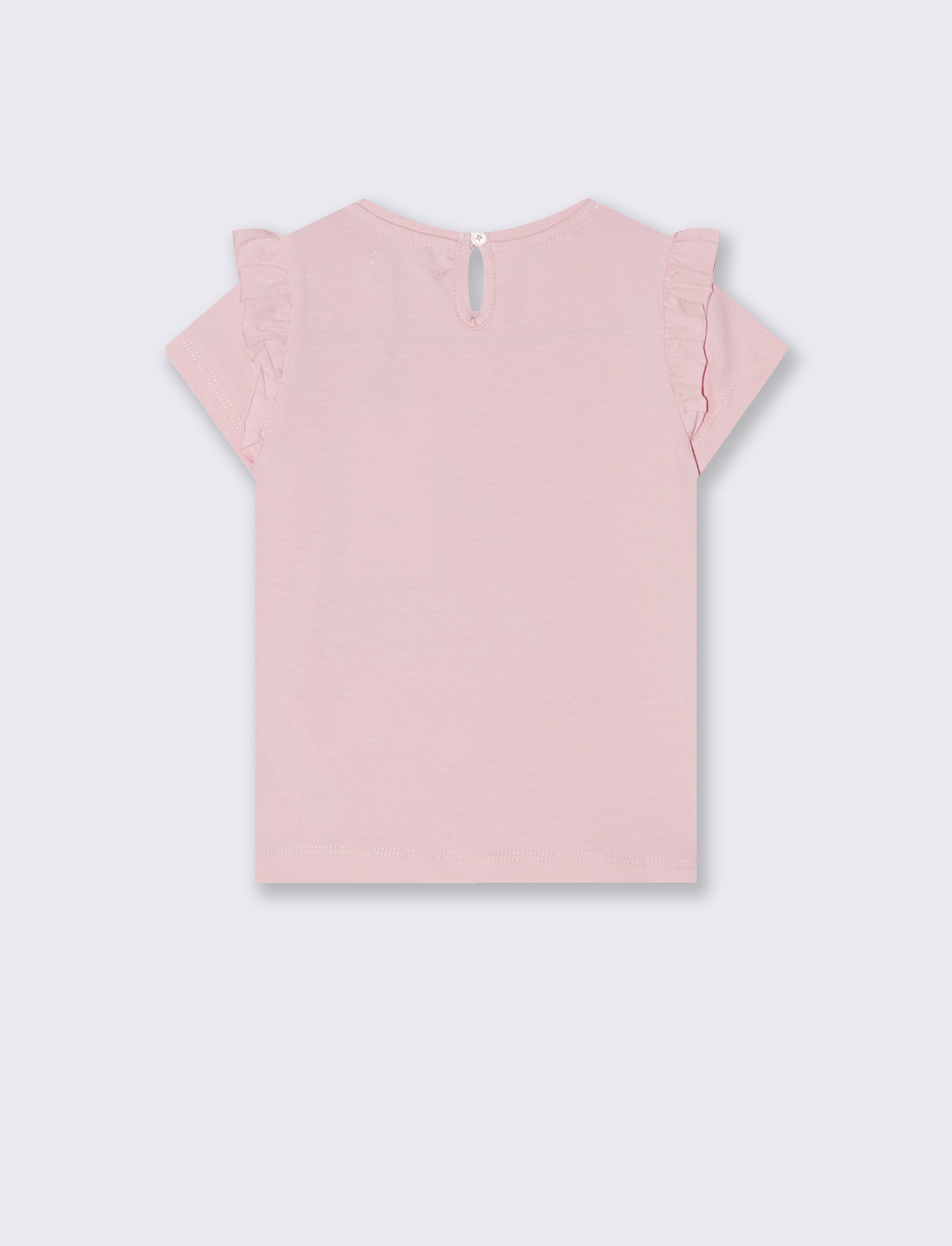 Tshirt con rouches e strass per look casual - Rosa