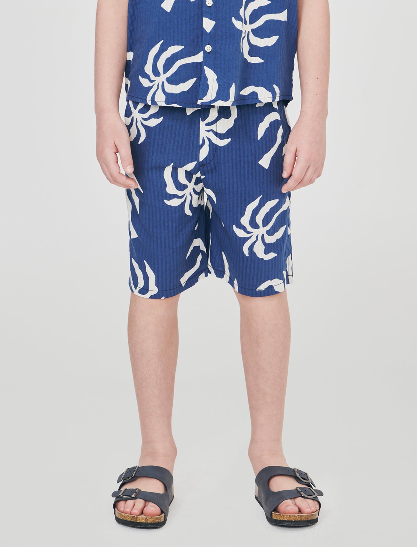 Bermuda in cotone stampato e versatile - Righe