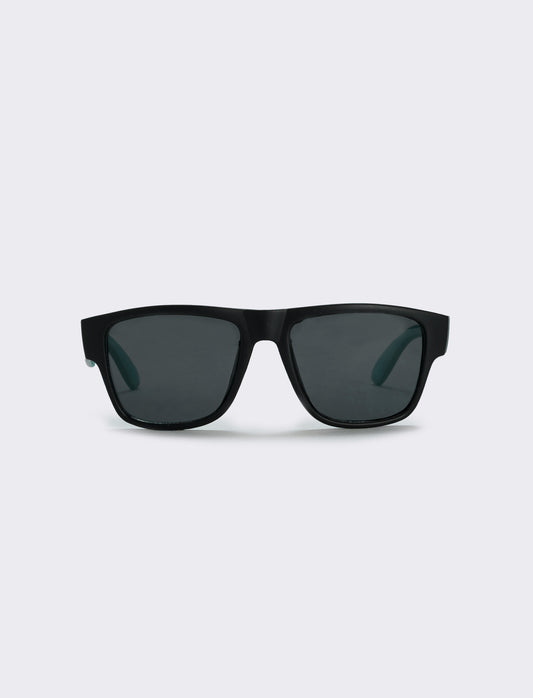 Transparent square sunglasses - Green