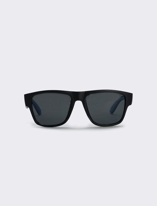 Transparent square sunglasses - Blue