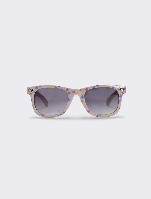 Trendy heart-shaped sunglasses - Pink