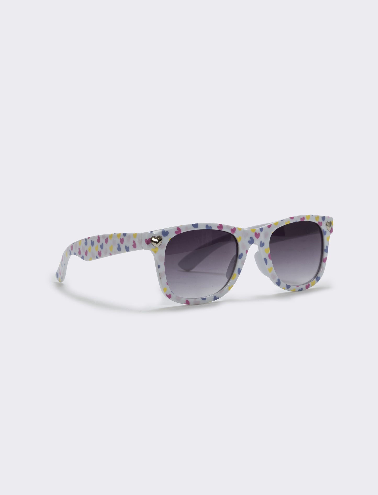 Trendy heart-shaped sunglasses - White