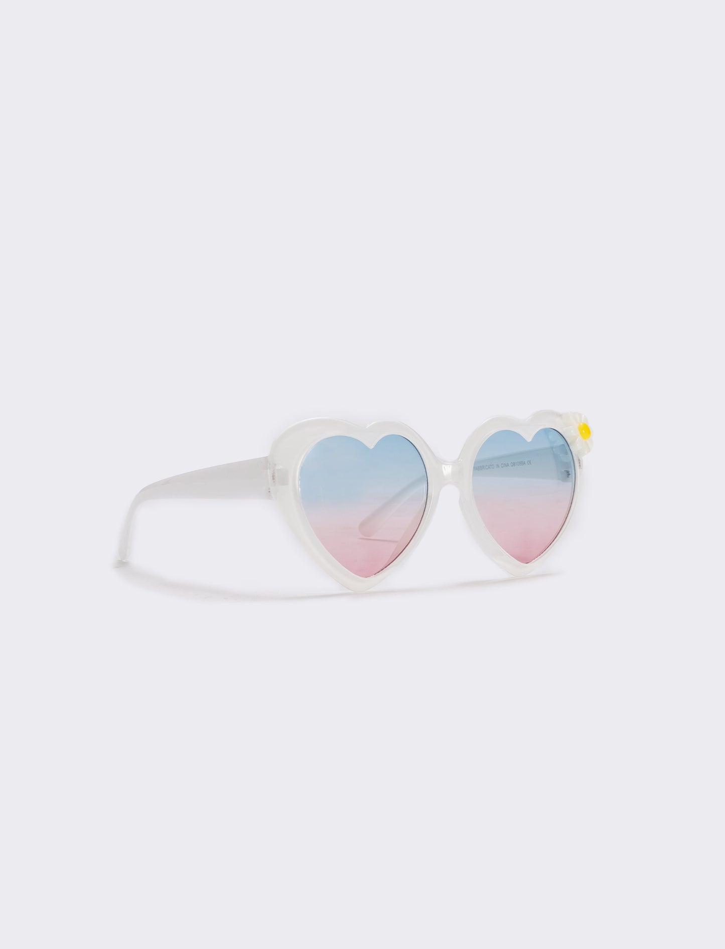 Heart Sunglasses for Girls - White