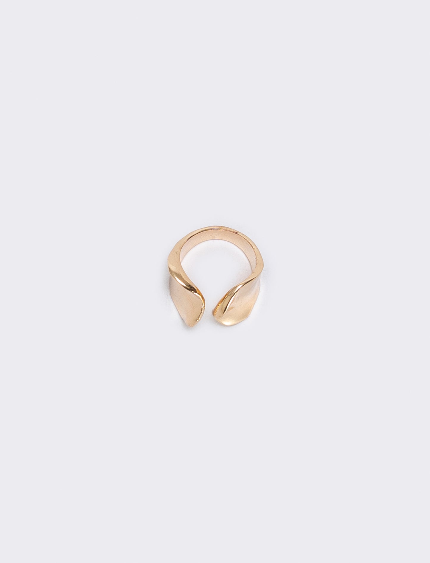 Anello incavo con due fascioni eleganti - Oro