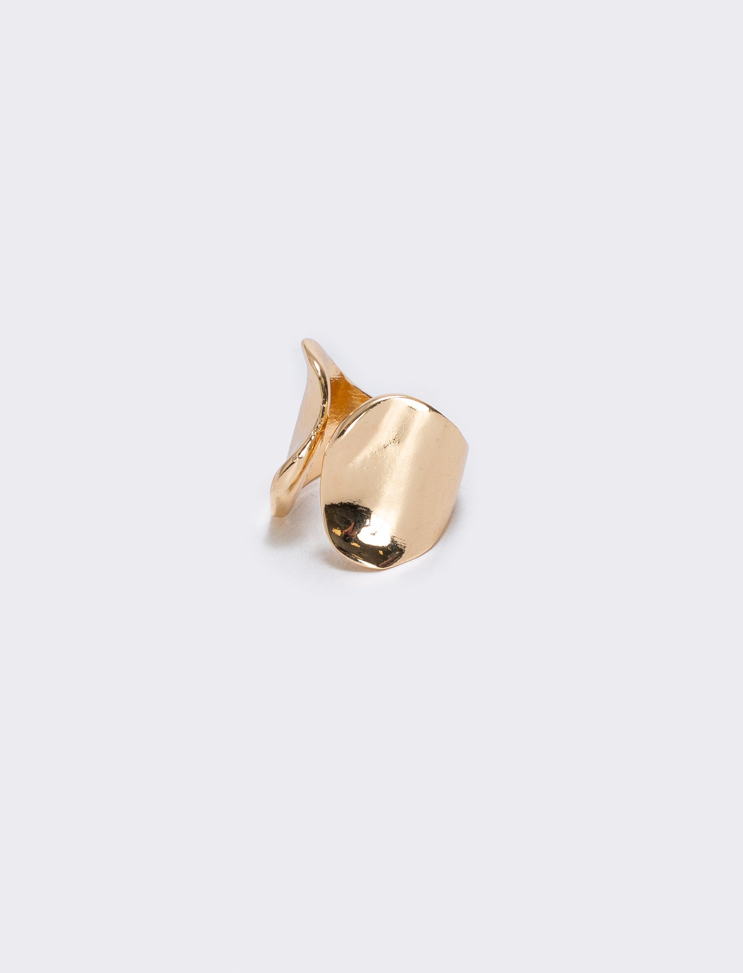 Anello incavo con due fascioni eleganti - Oro