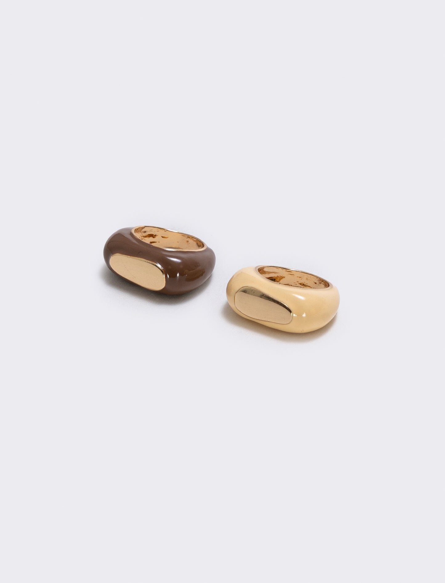 Anelli con pietra elegante - Beige