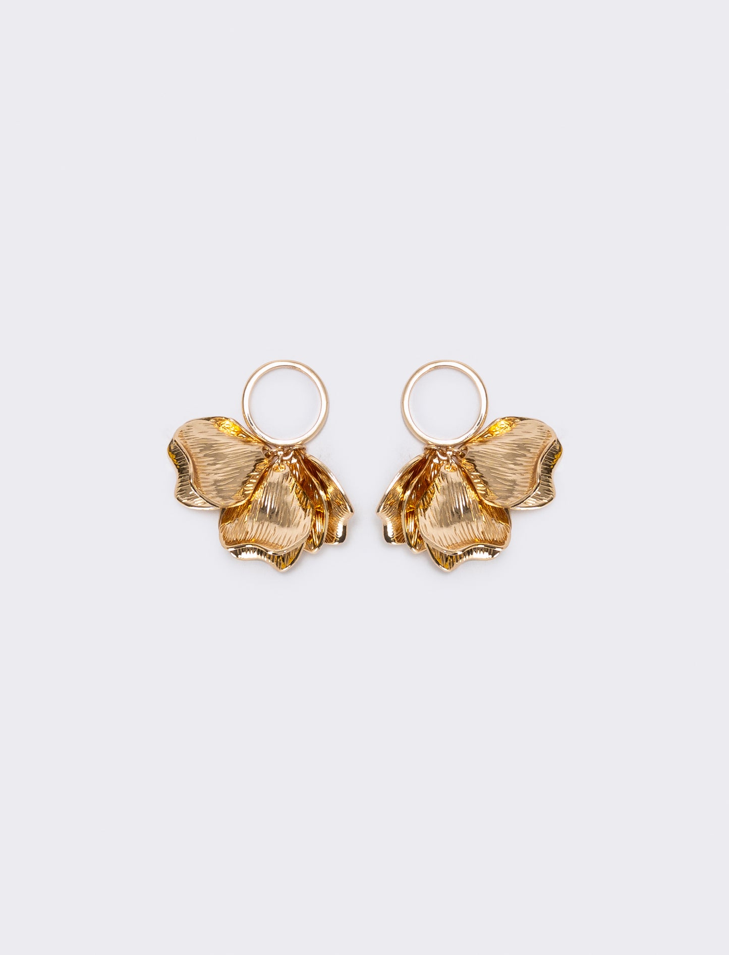 Anello con petali e ciondolo - Oro