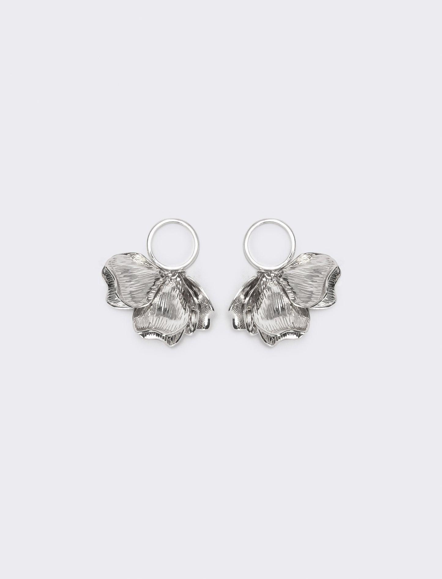 Anello con petali e ciondolo - Argento