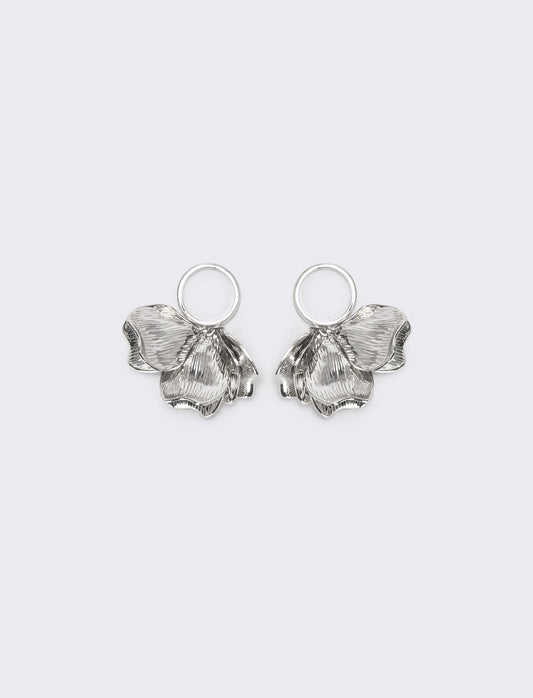 Anello con petali e ciondolo - Argento