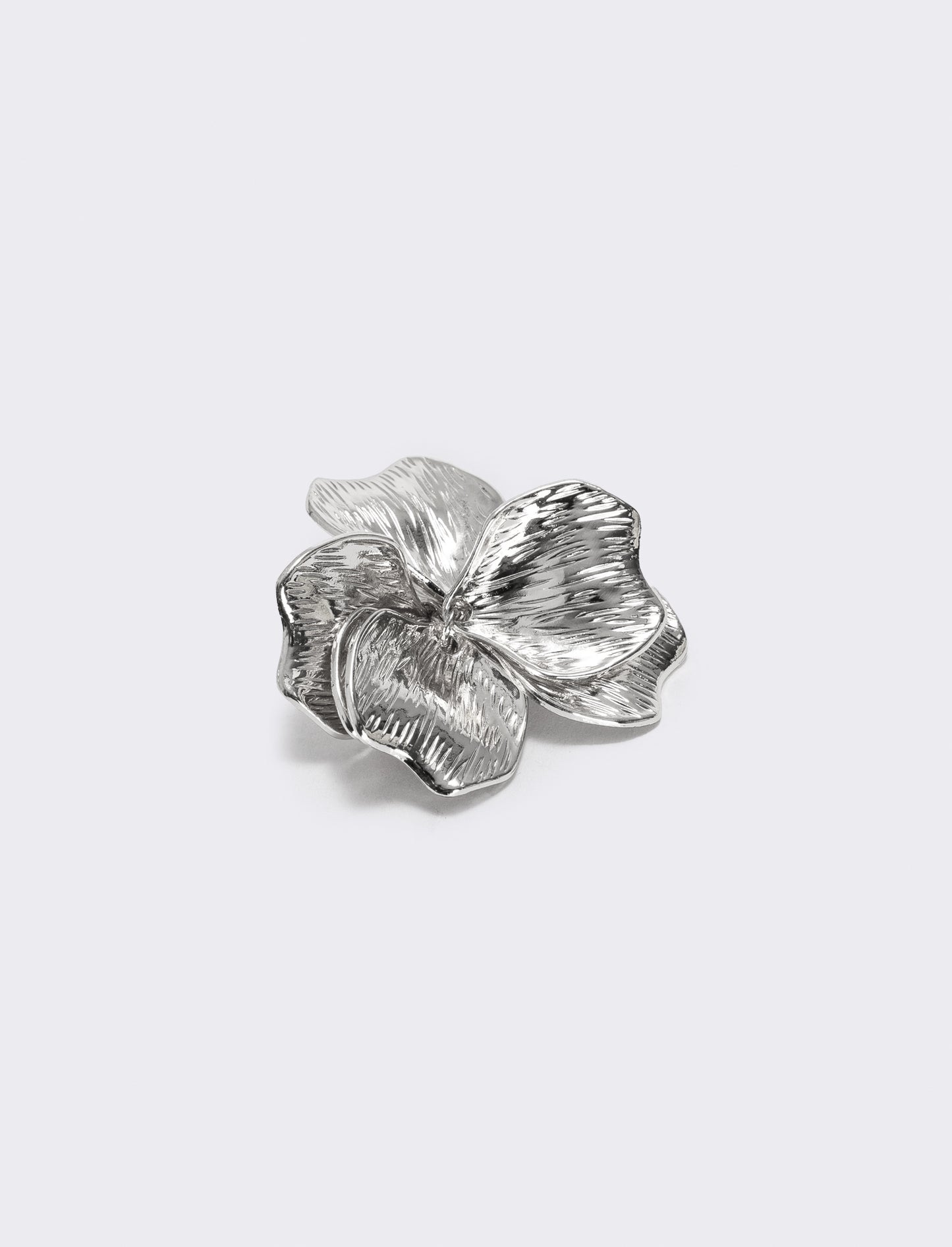 Anello con petali e ciondolo - Argento