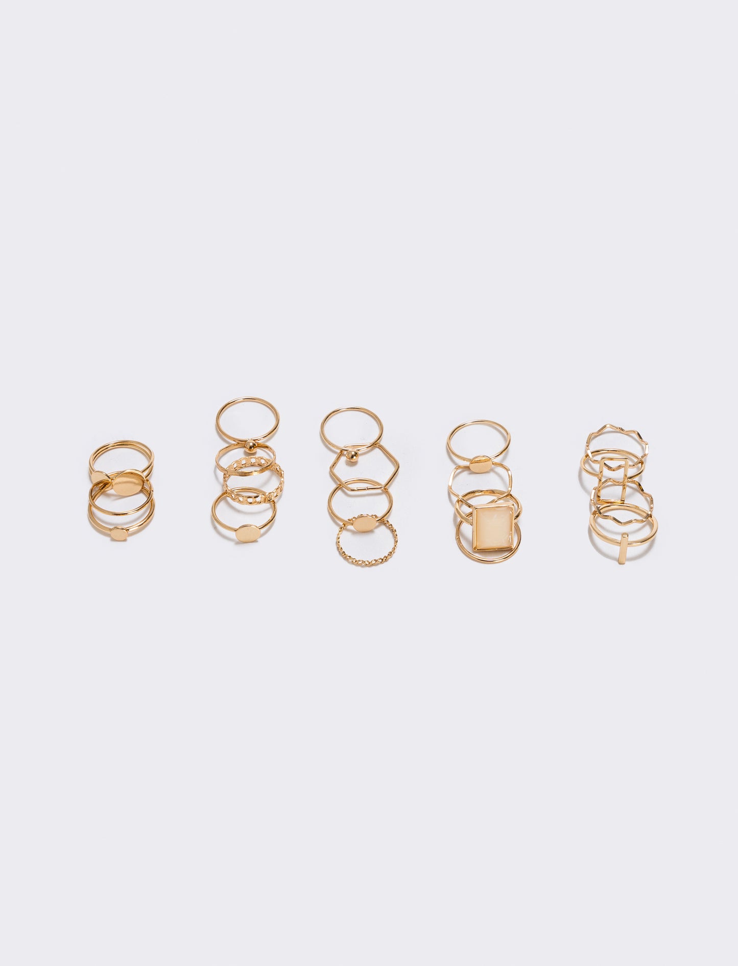 Anelli sottili in varie forme - Oro