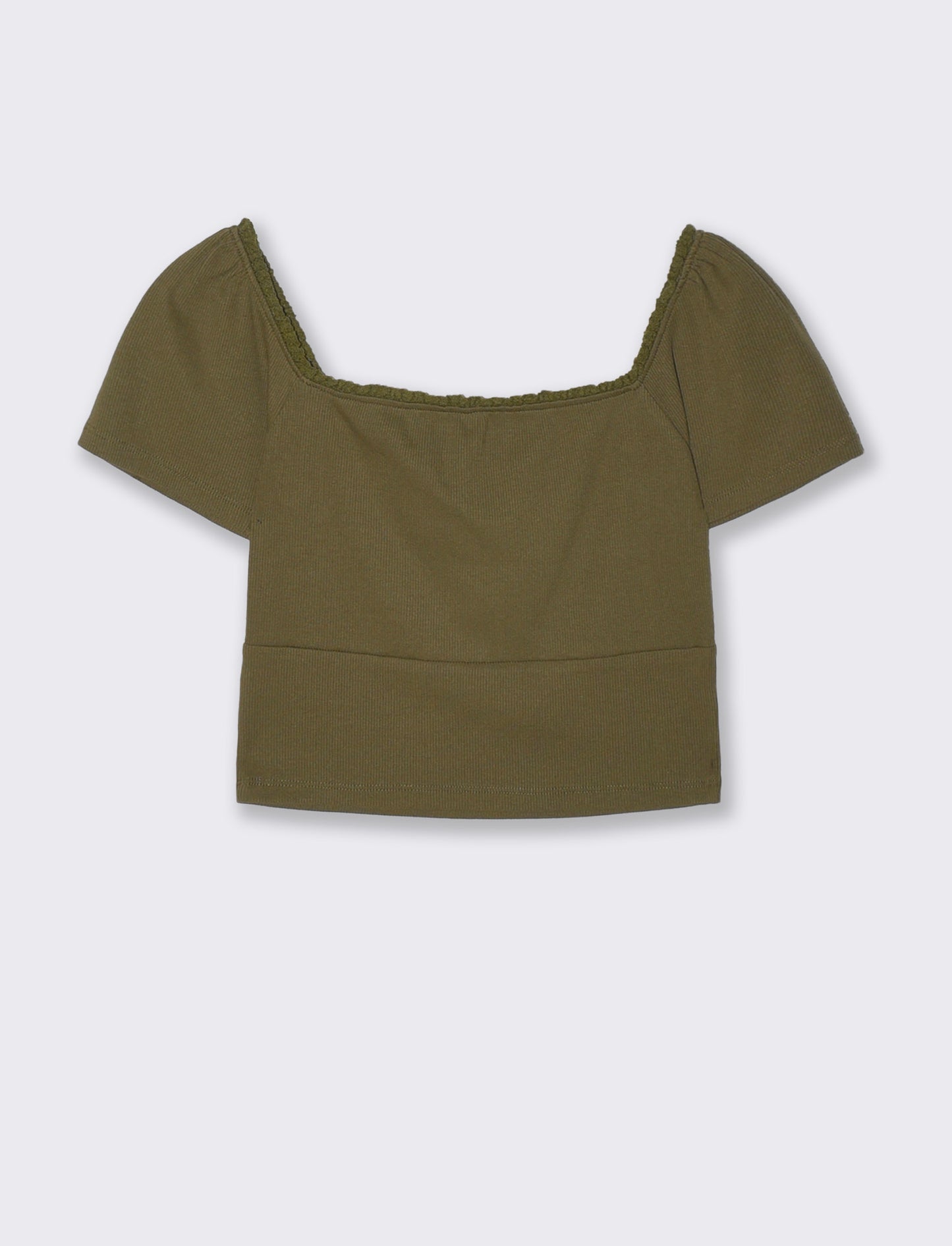 Top arricciato con manica corta slim - Kaky 1