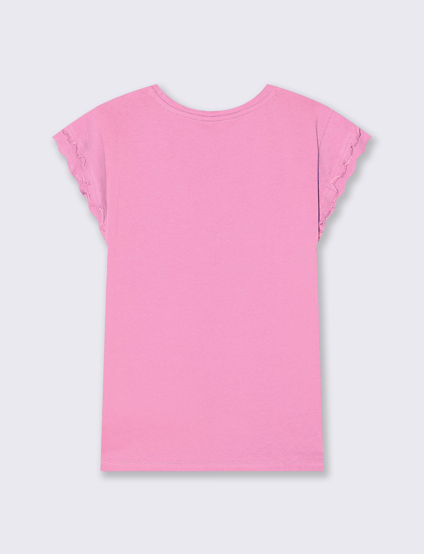 T-Shirt Mezza Manica con Rouches - Rosa big bubble