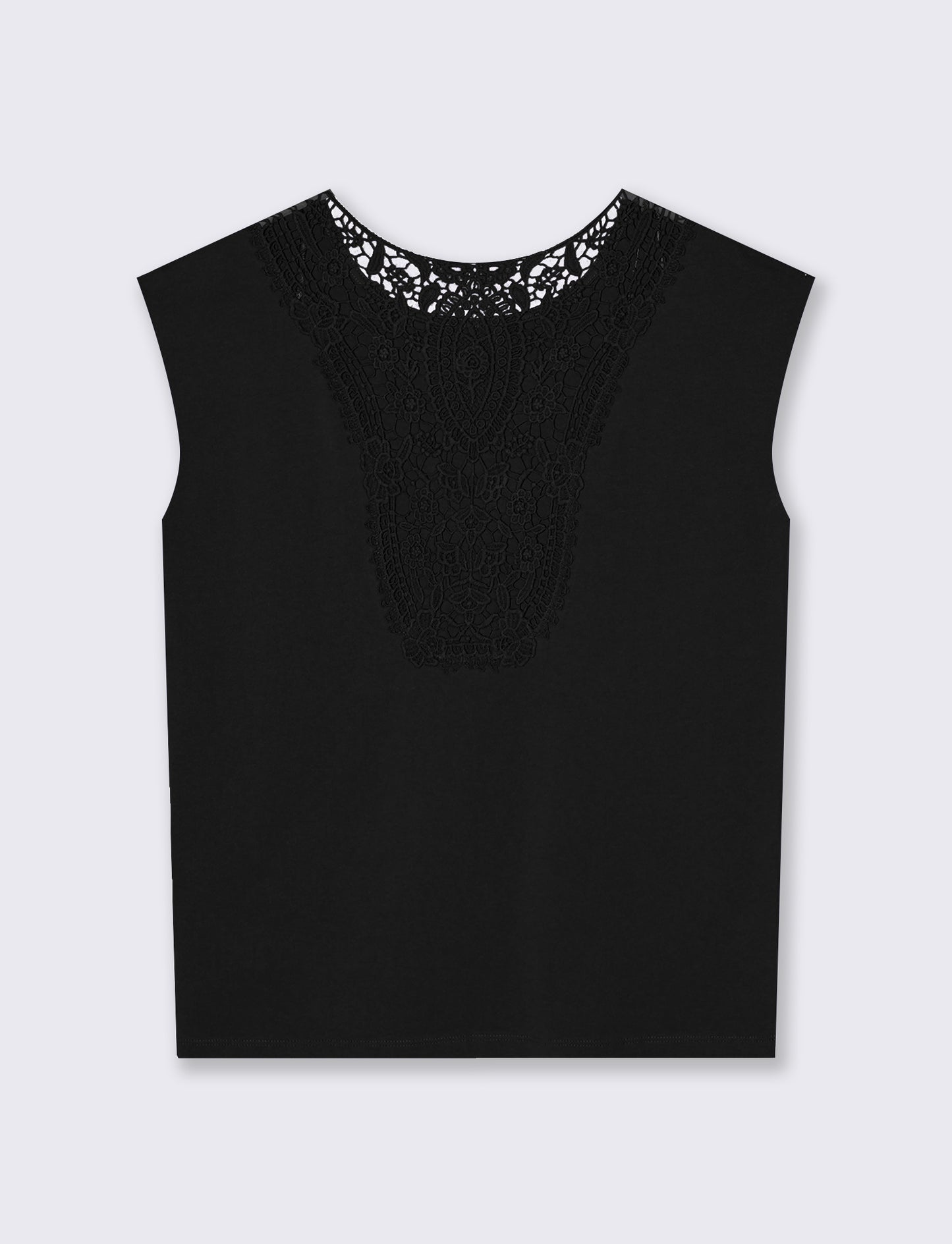 T-SHIRT MANICA A T - Nero