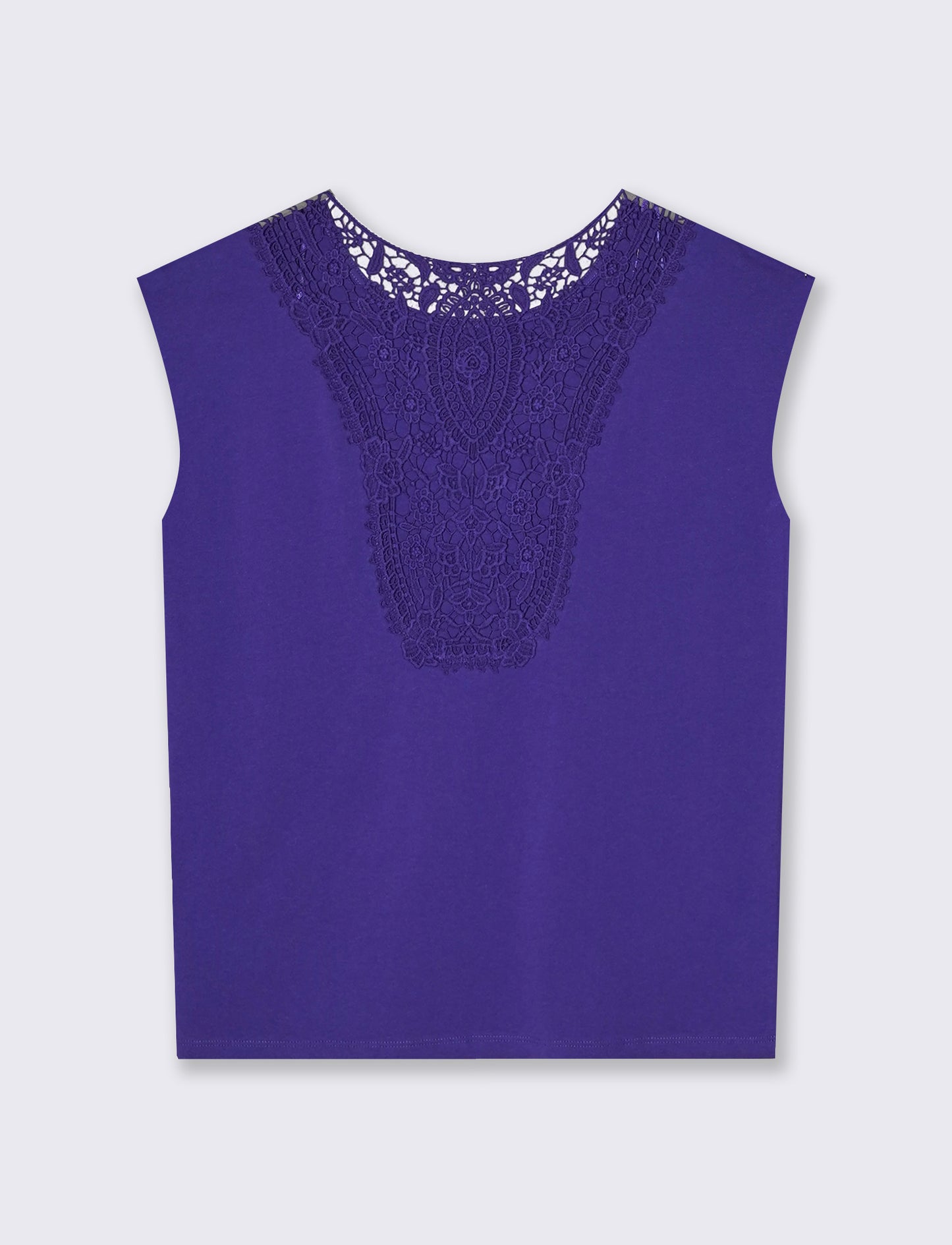 T-SHIRT MANICA A T - Blu cobalto