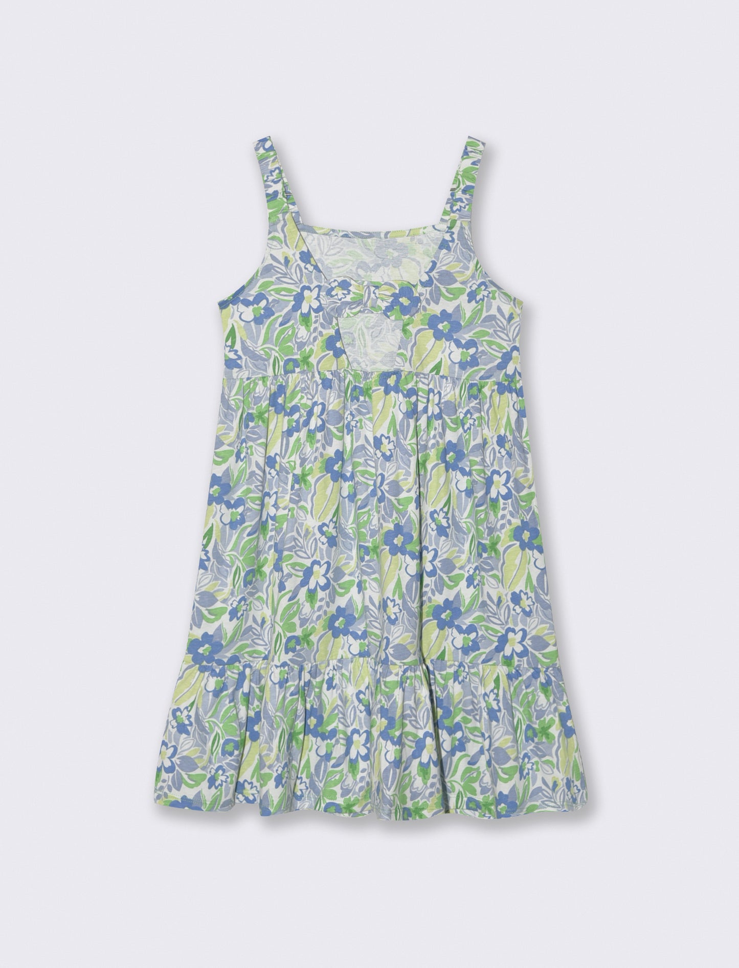Abito da bambina in fresco cotone - Verde