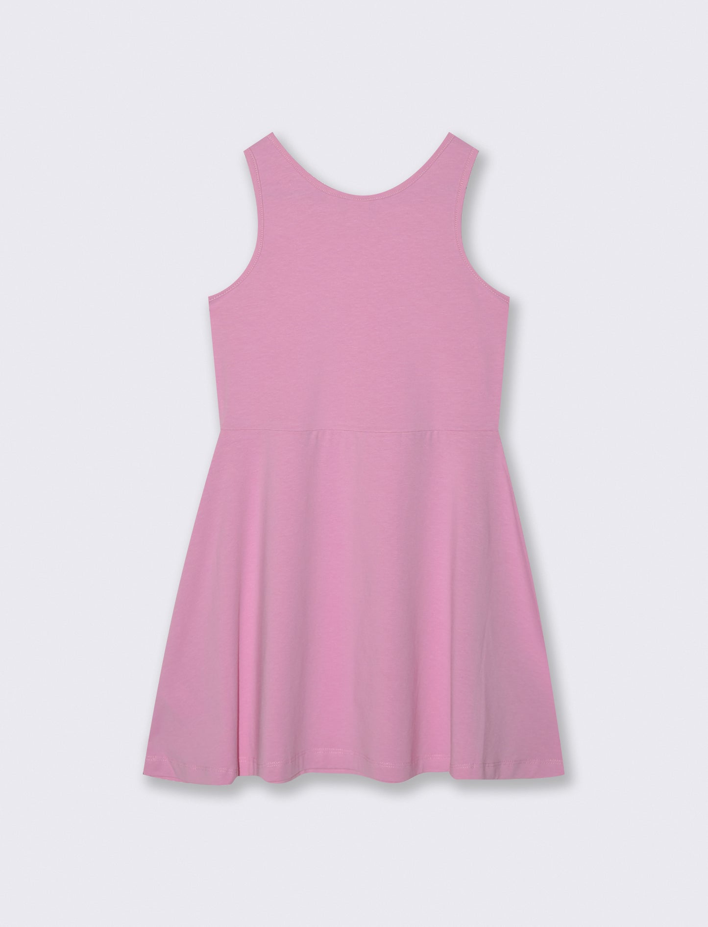 Abito giromanica in jersey di cotone - Rosa