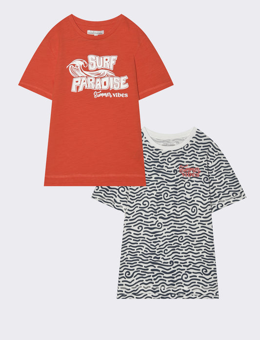T-shirt 2Pack con stampa e vestibilità regular - Aragosta