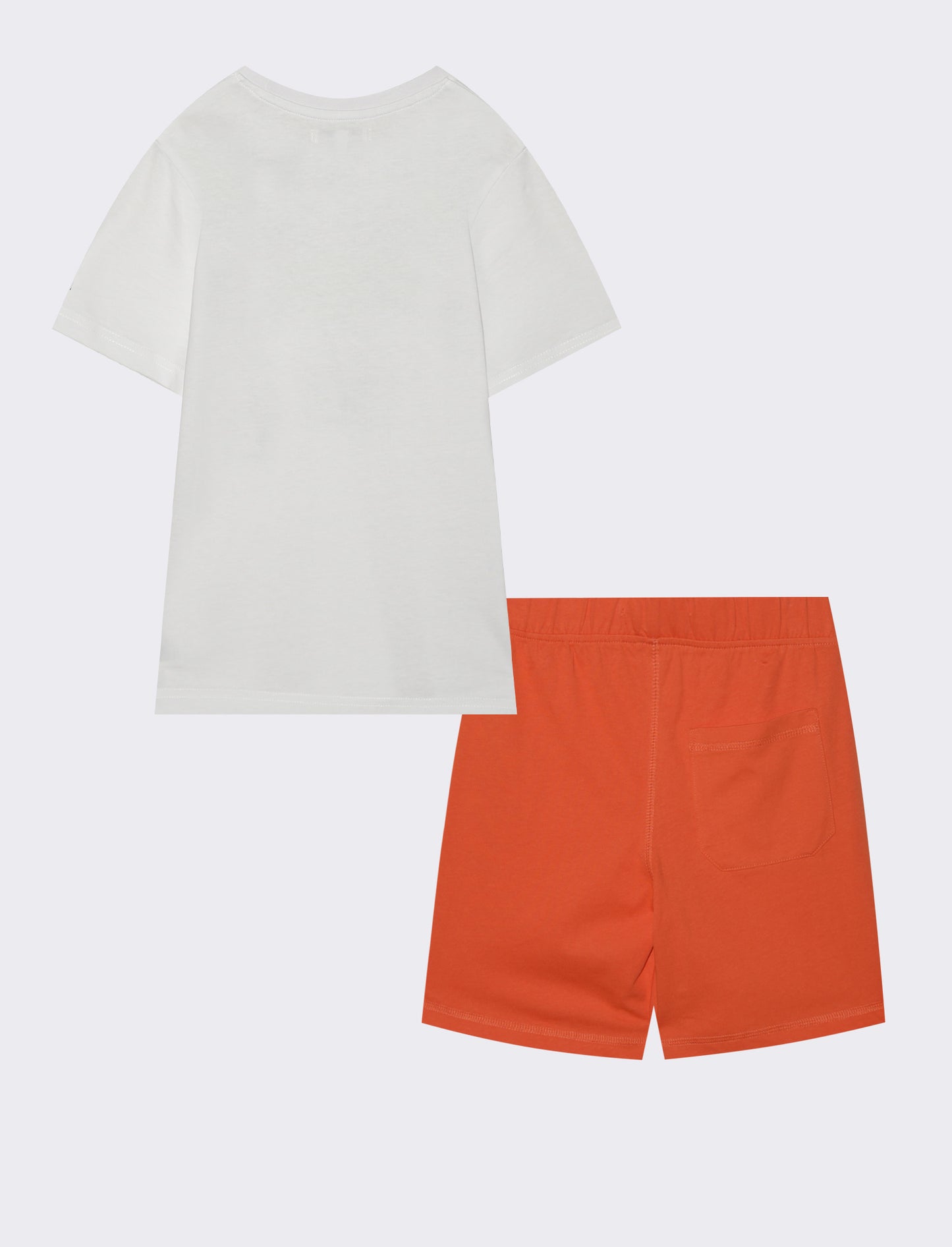 Completo bermuda e t-shirt in jersey - Bianco
