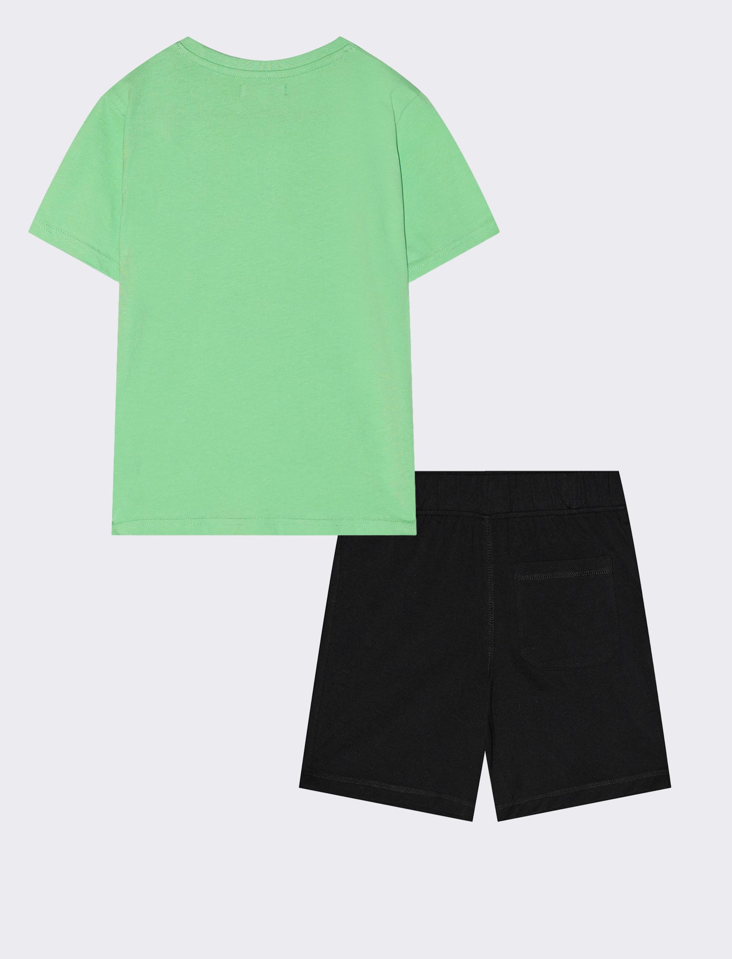 Completo bermuda e t-shirt in jersey - Verde prato
