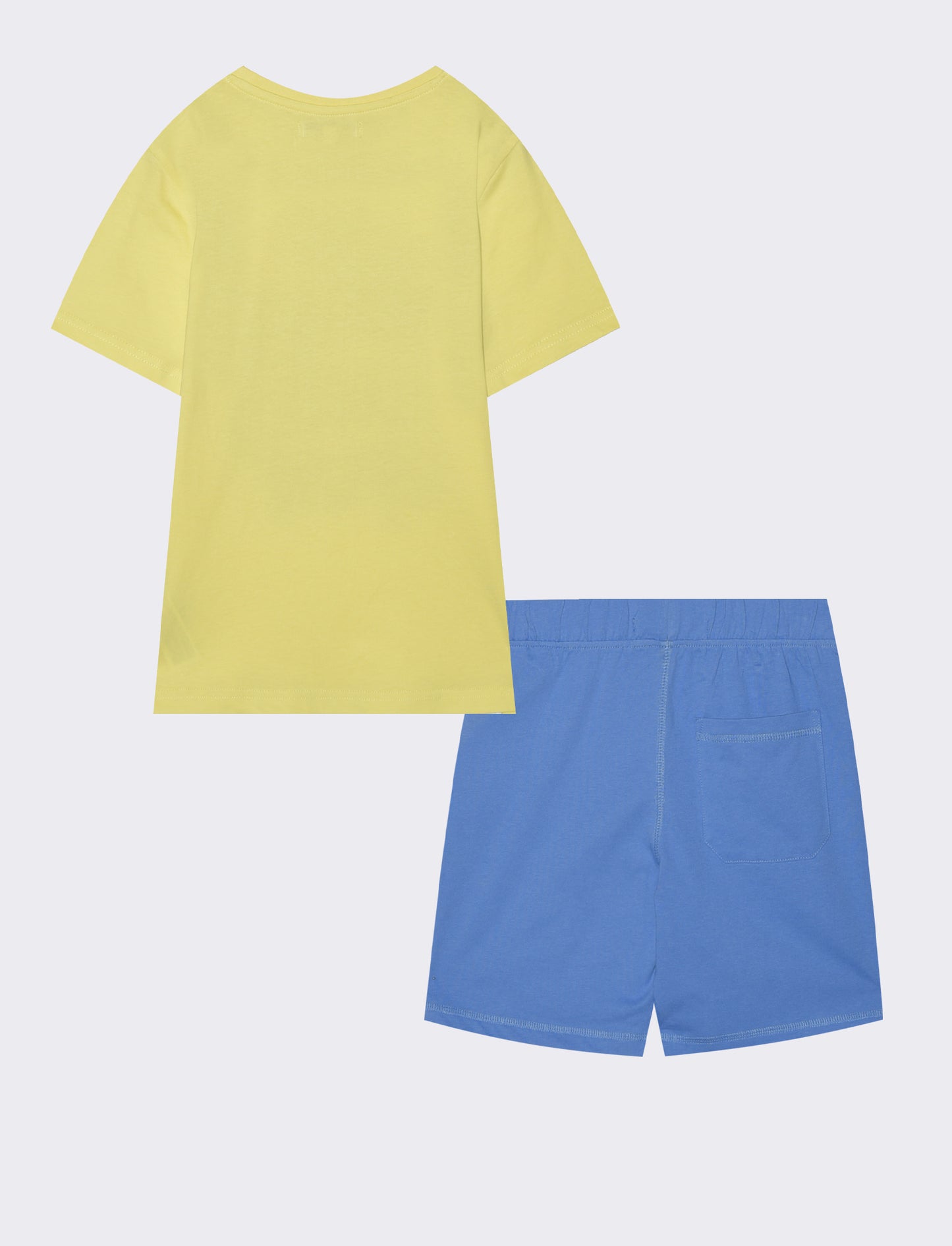 Completo bermuda e t-shirt in jersey - Giallo