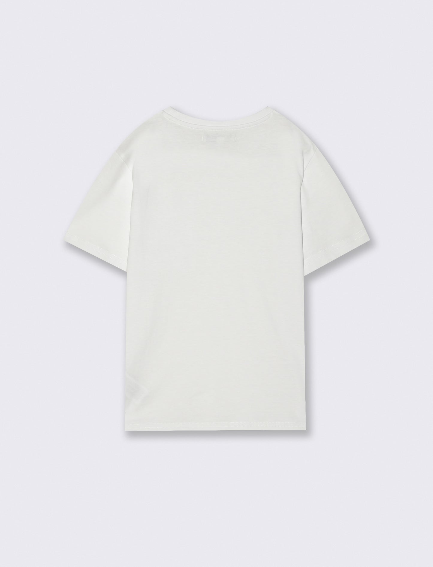 T-shirt con taschino per il tempo libero - Bianco