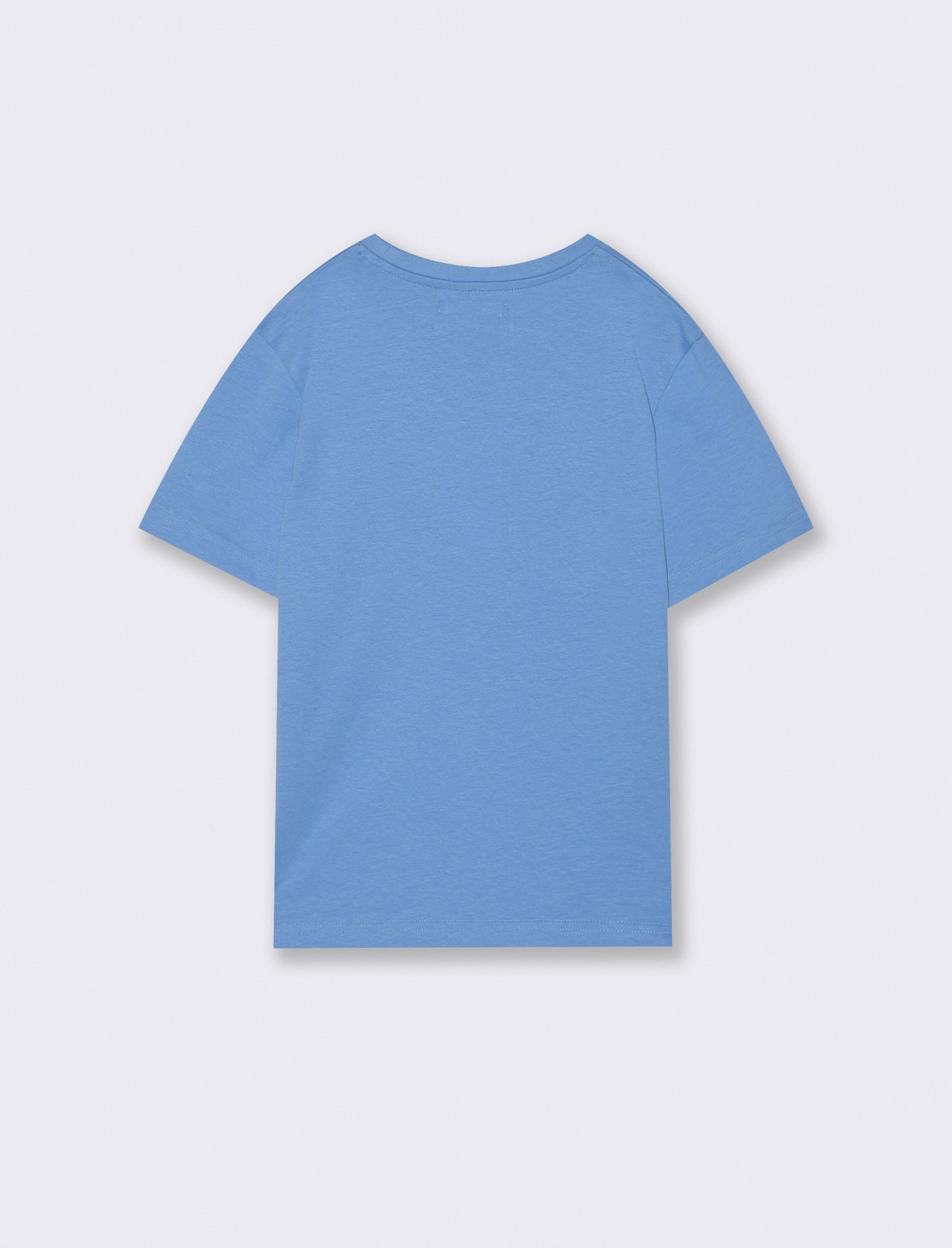 T-shirt con taschino per il tempo libero - Azzurro