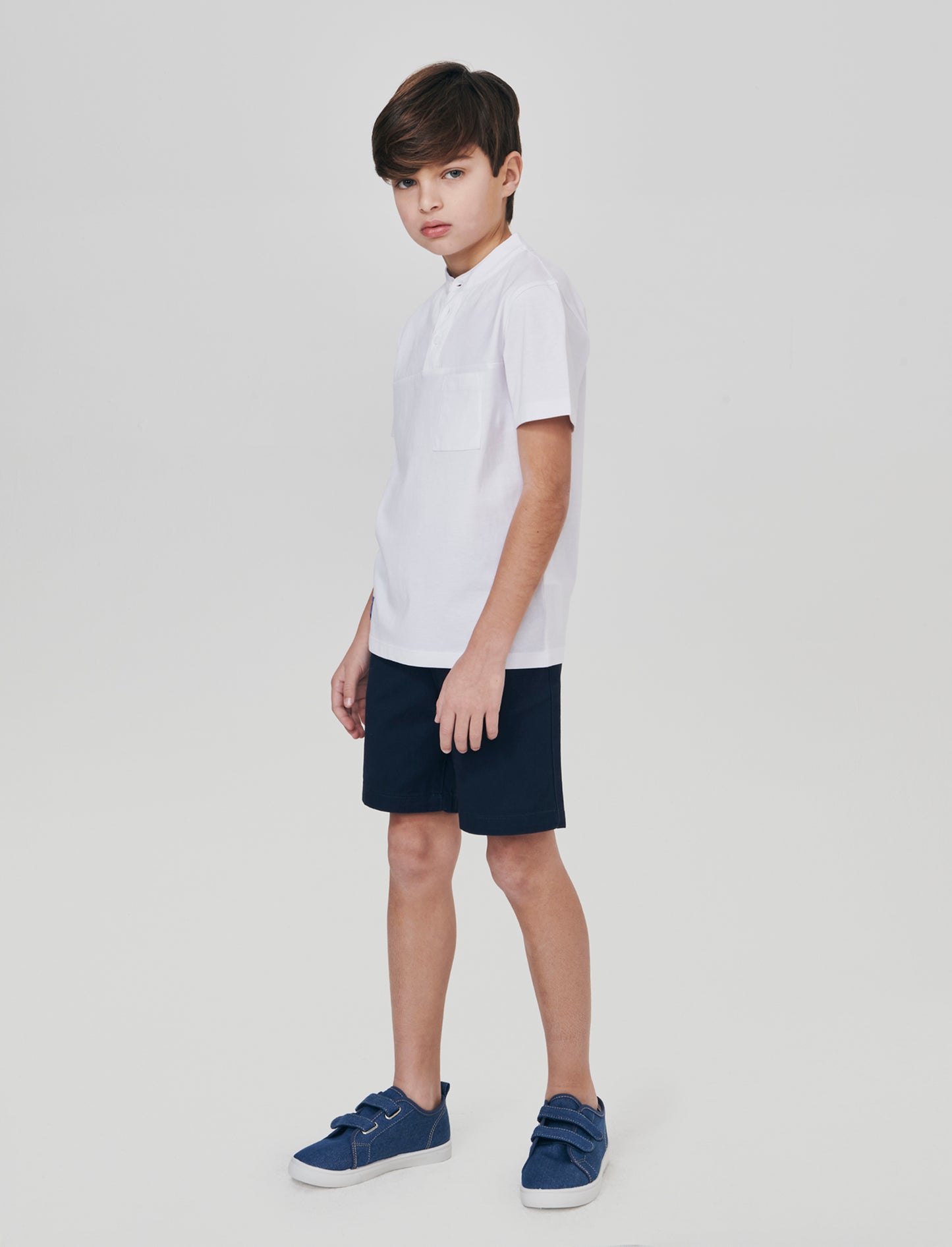 Bermuda in cotone - Blu