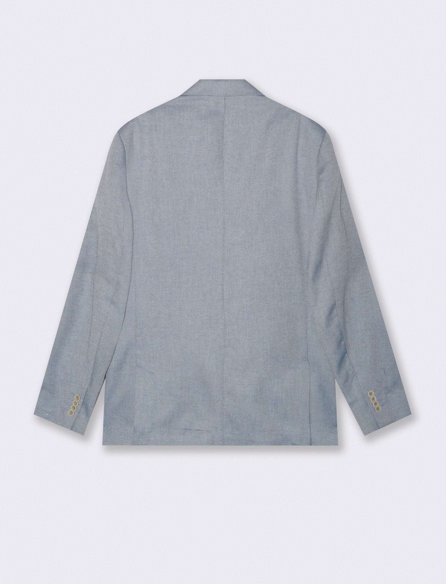 Oxford Blazer with Notched Collar - Sky blue