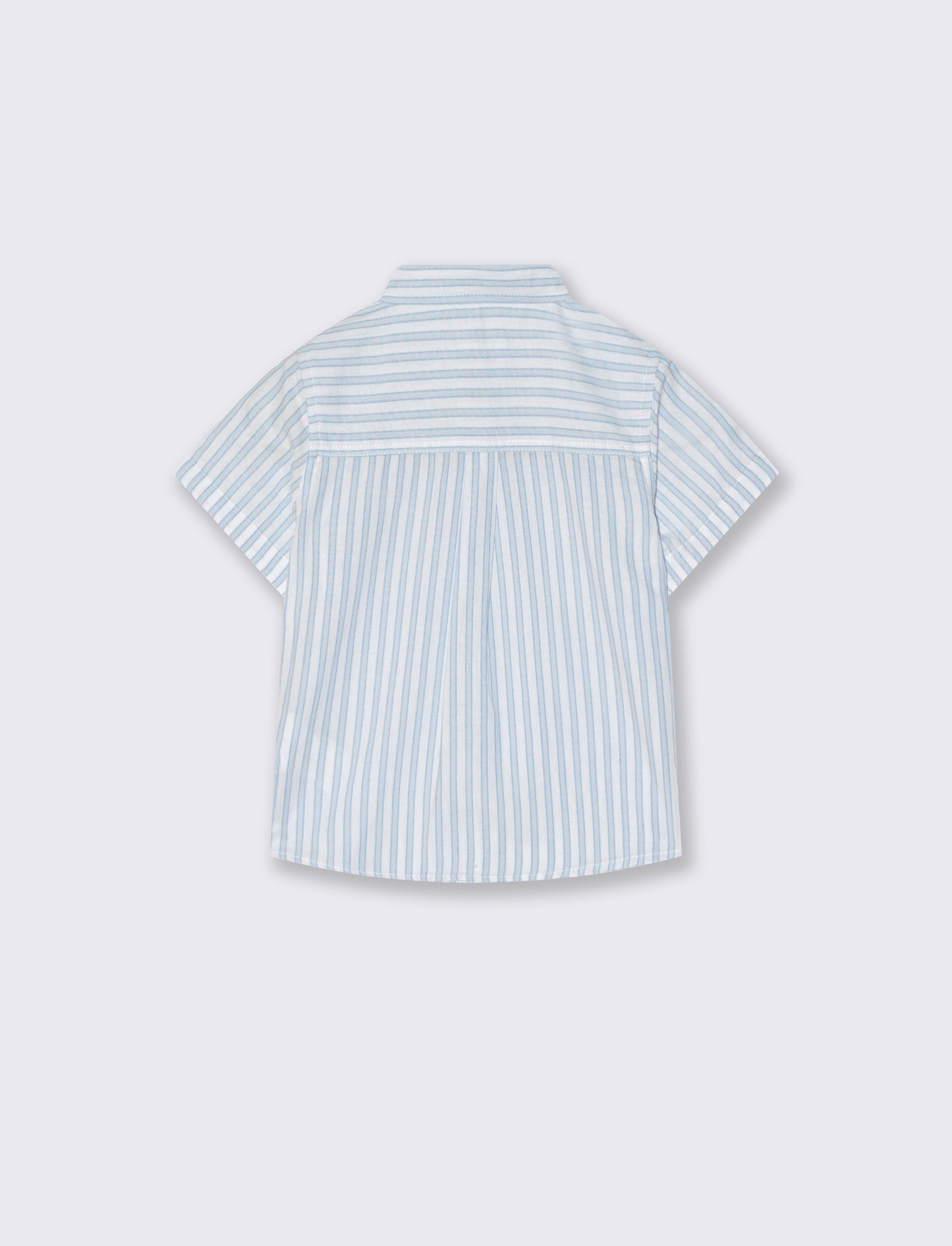 Short Sleeve Trendy Dyed Thread Shirt - Pattern