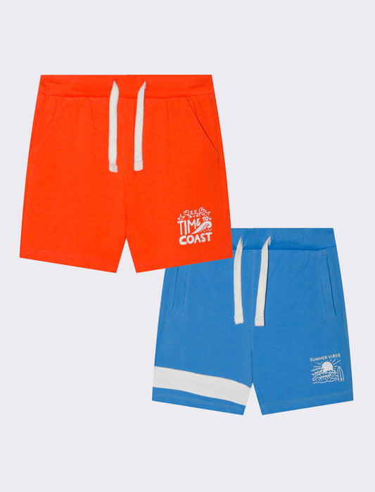 Completo canotta e pantaloncini casual - Rosso