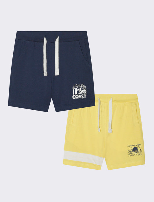 Completo canotta e pantaloncini casual - Blu